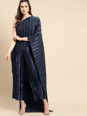 Jumpsuit with a dupatta Drape