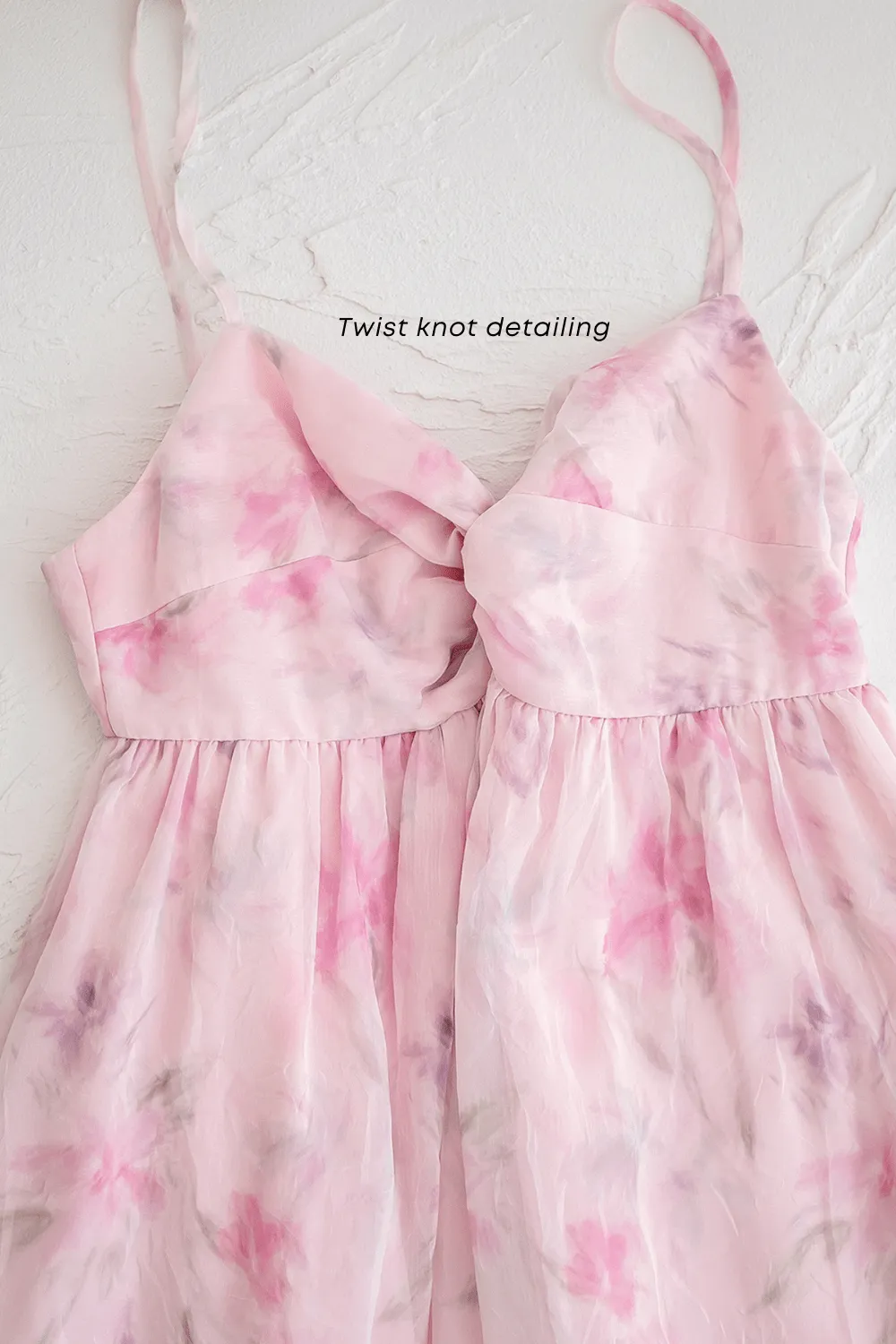 KURA FLORAL KNOT DRESS IN SPARKLY PASTEL