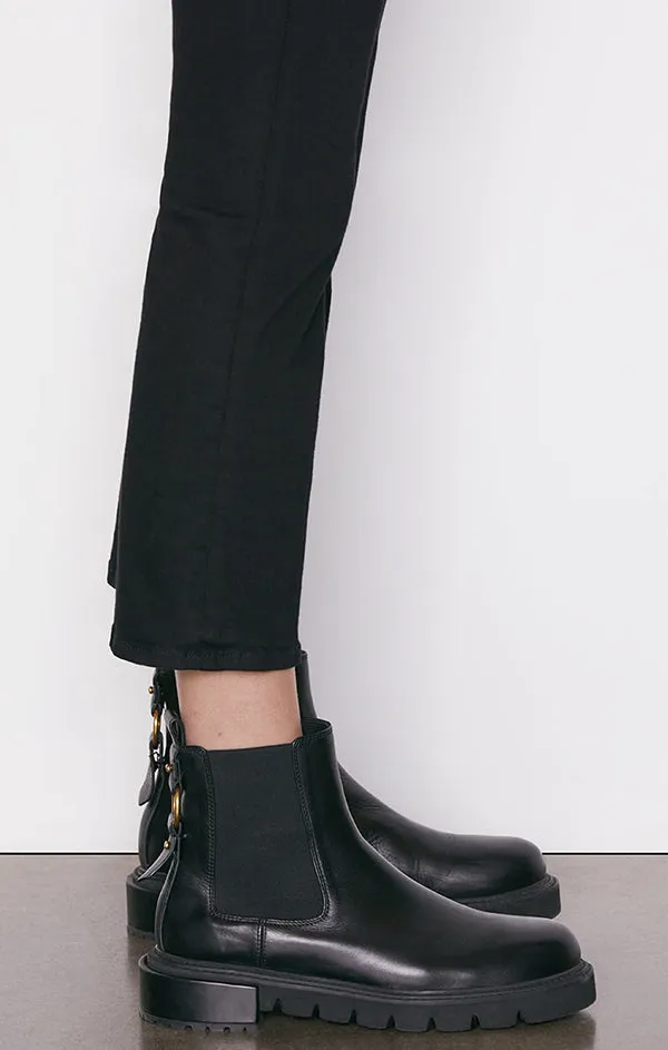 Le Crop Mini Boot in Film Noir