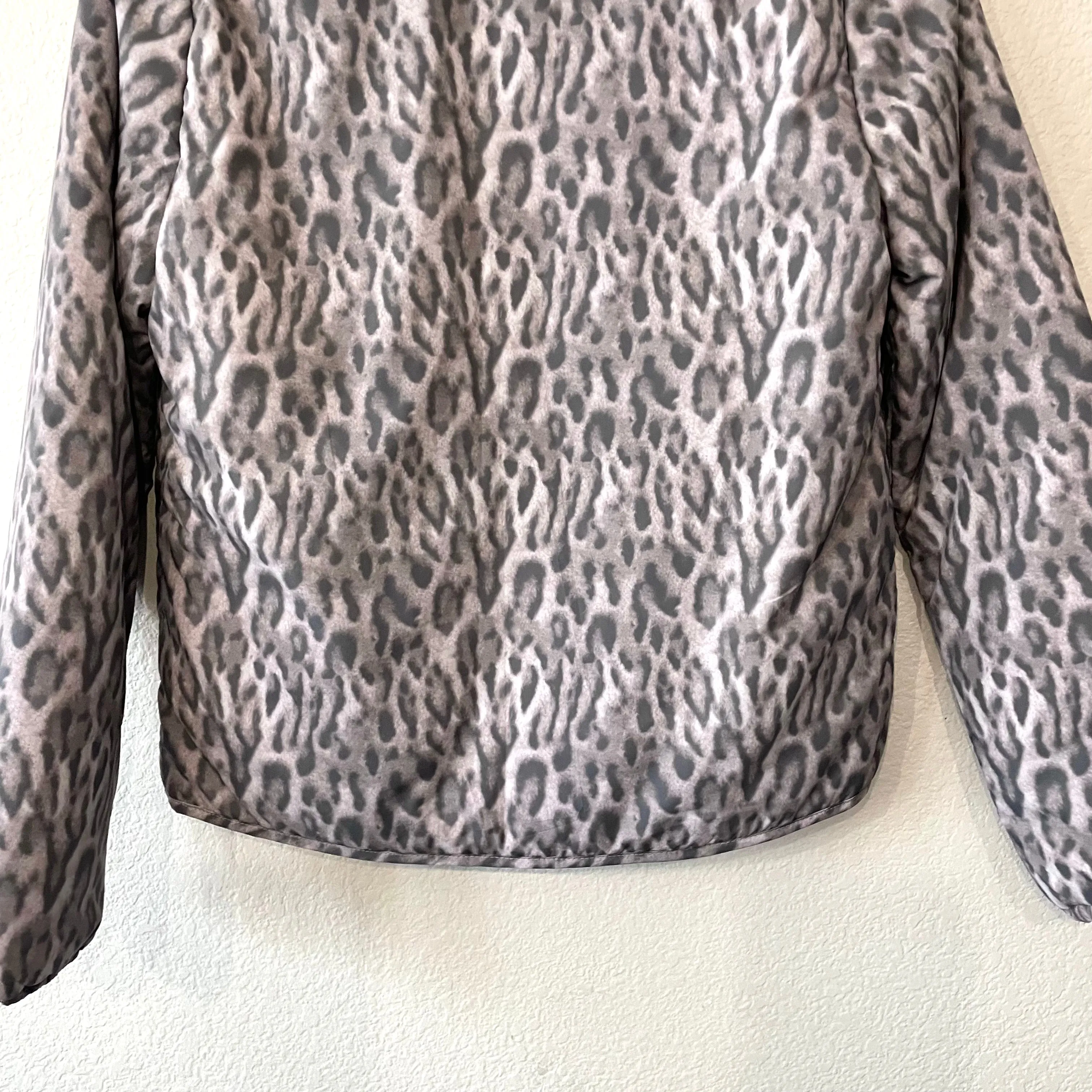 Leopard Puff Bomber Jacket