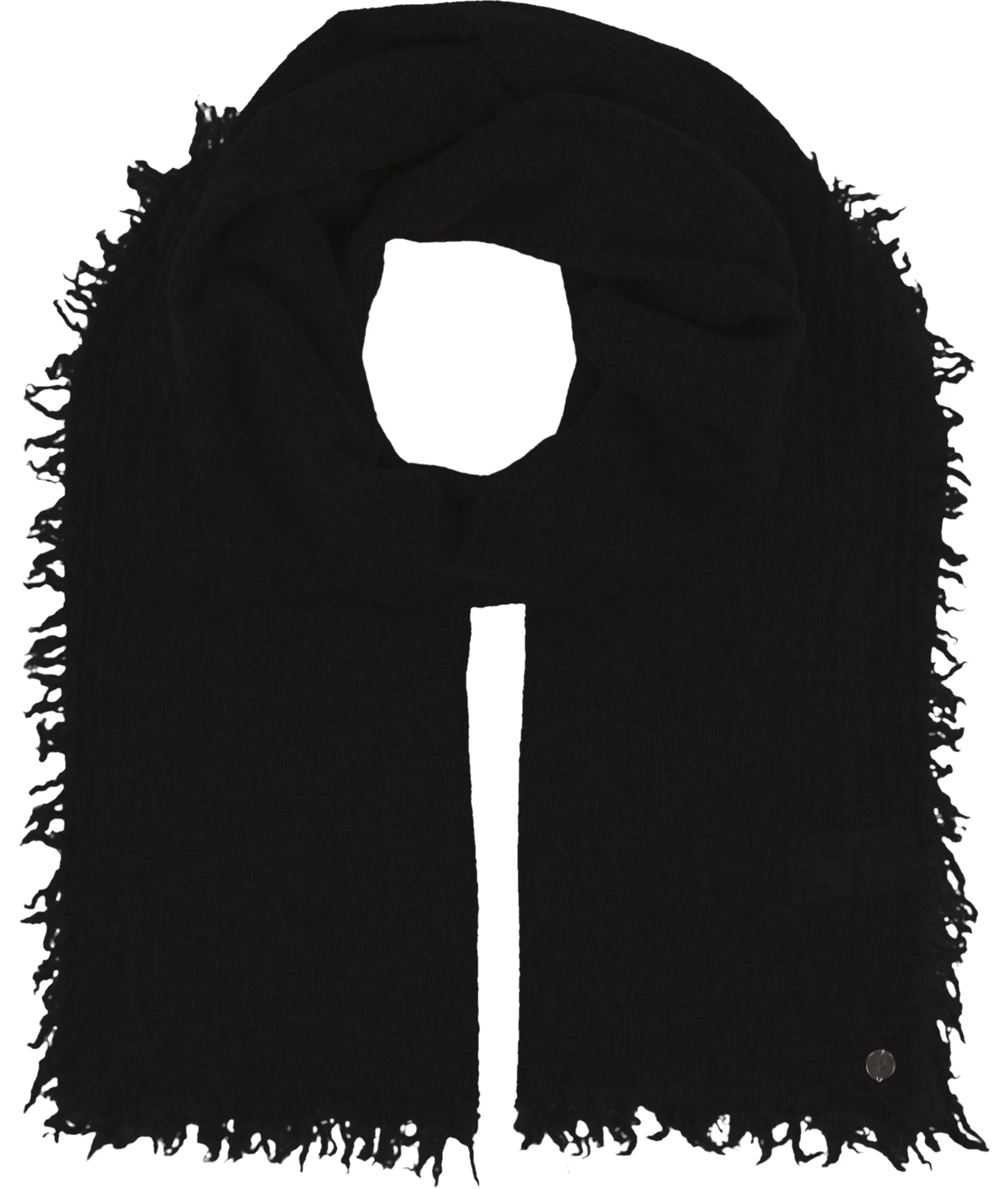 Lightweight Wool Solid Fringe Evening Wrap