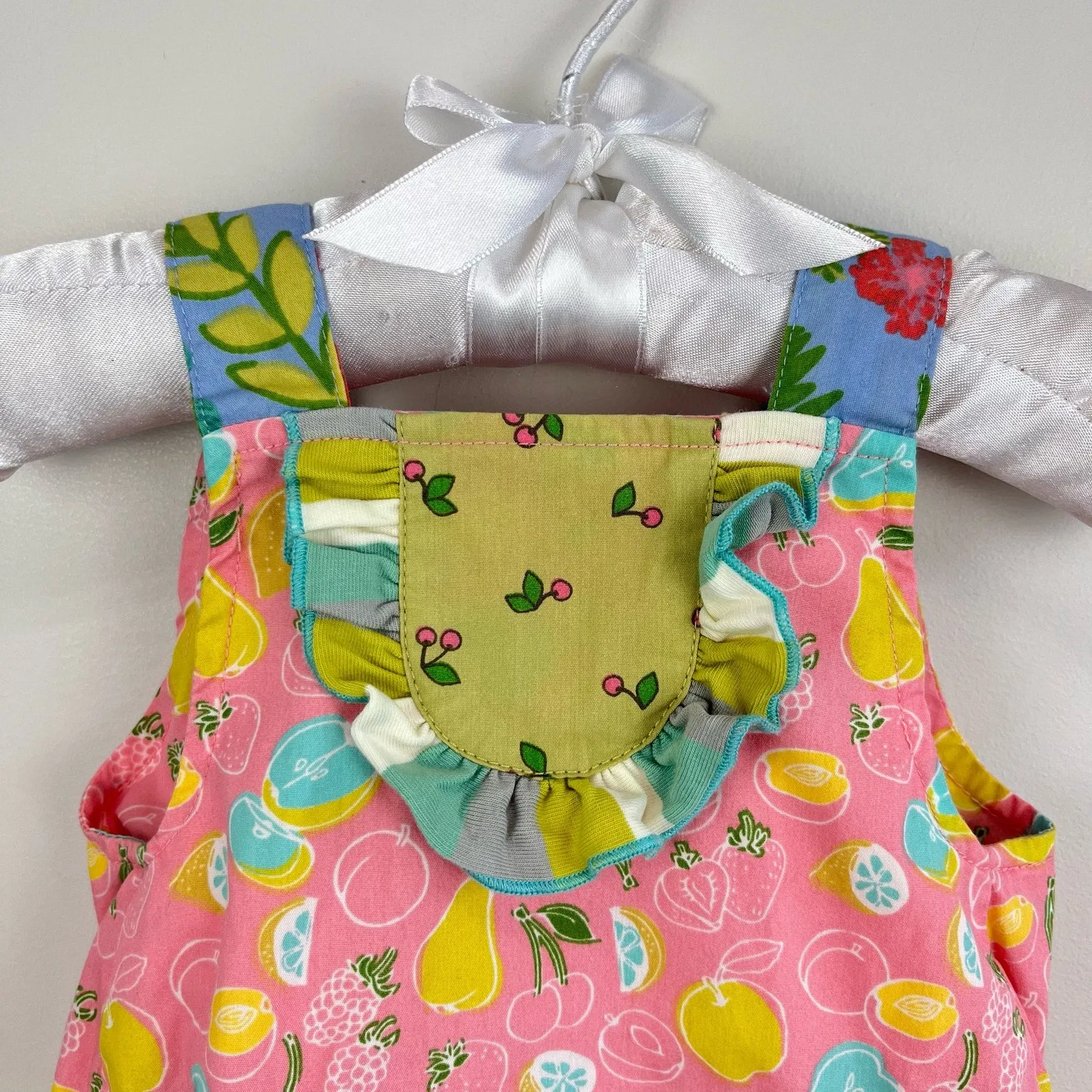 Matilda Jane Little Lemon Ruffle Bubble Romper 6 Months