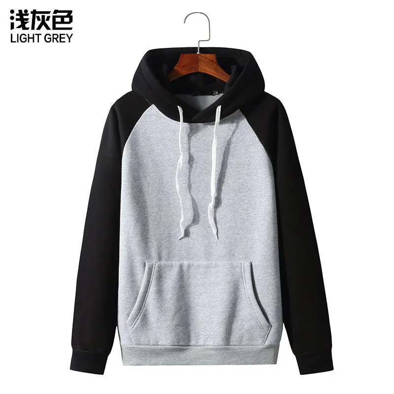 Men Pocket Sports Hooded Sweater Coat