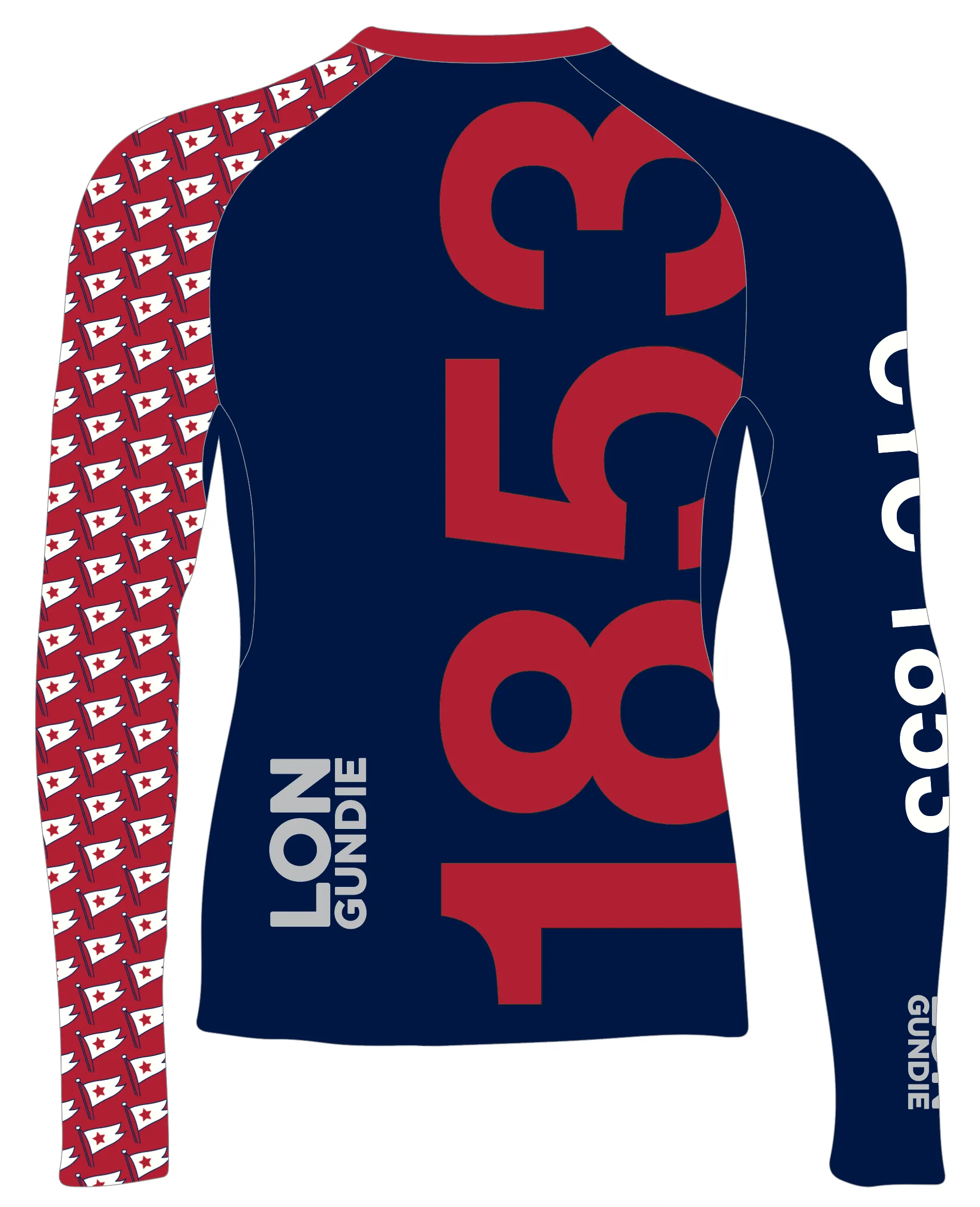 MEN TECH-TEE TOP LONG SLEEVE NAVY | CAROLINA YACHT CLUB