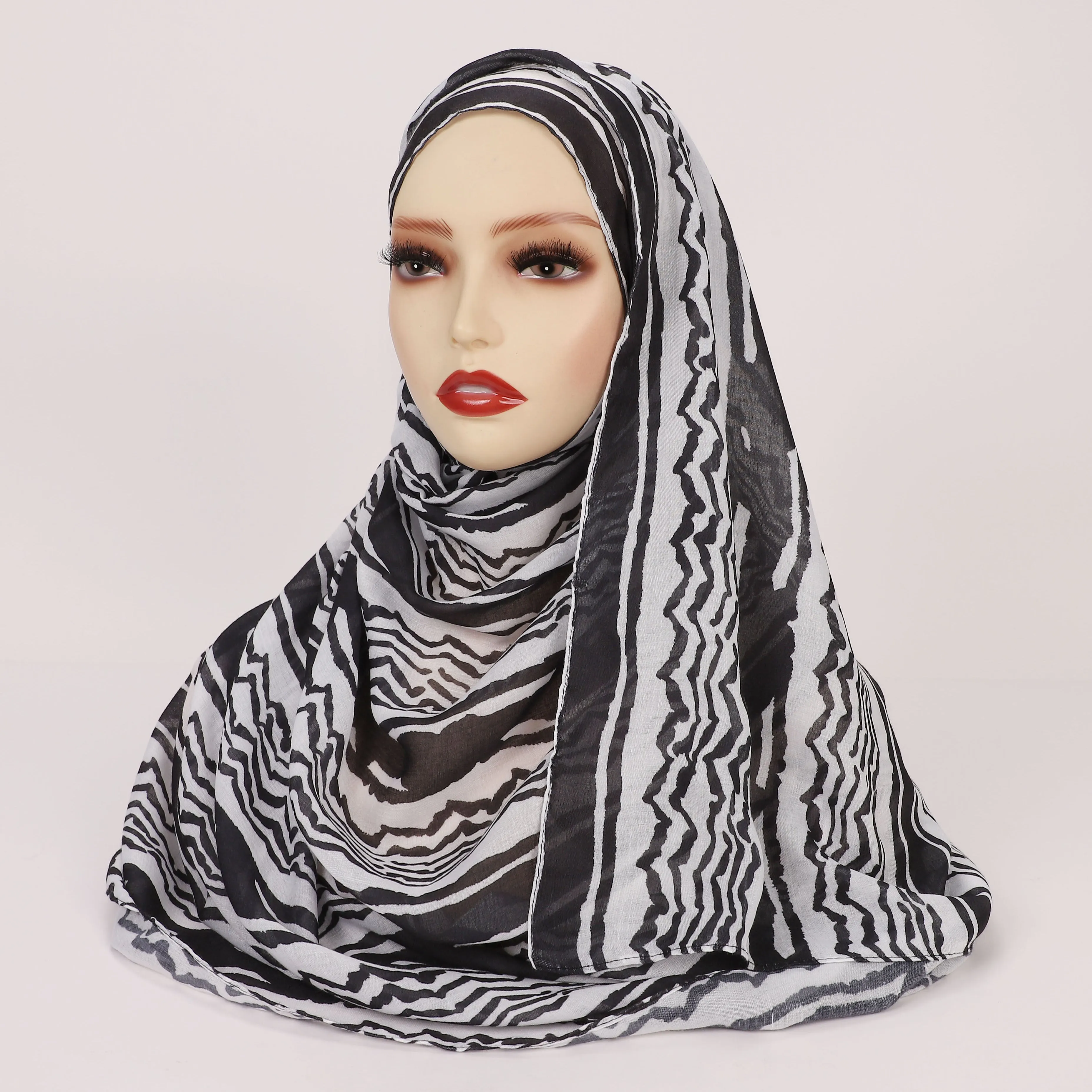 MYBD01   PRINTED MODAL COTTON  HIJAB