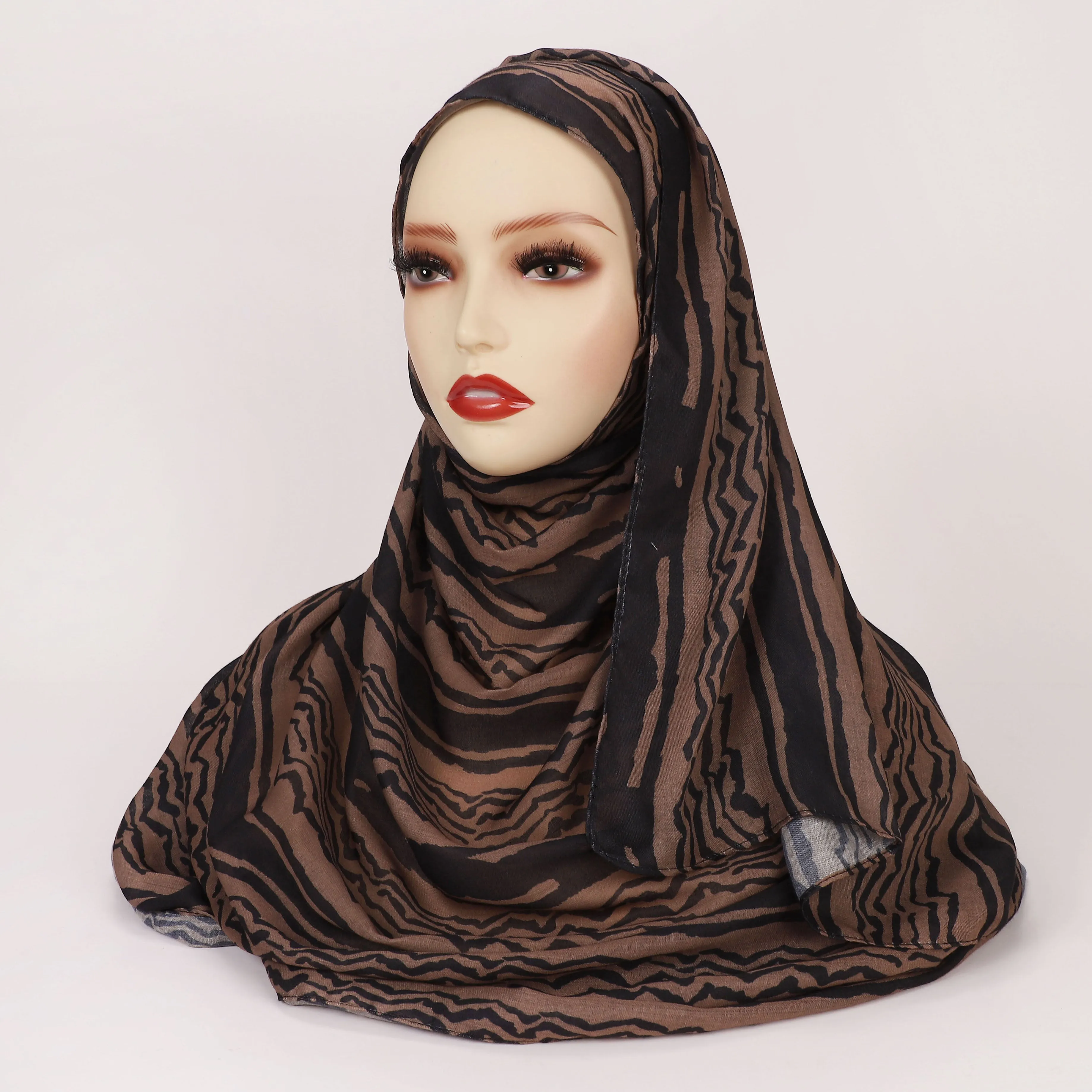 MYBD01   PRINTED MODAL COTTON  HIJAB