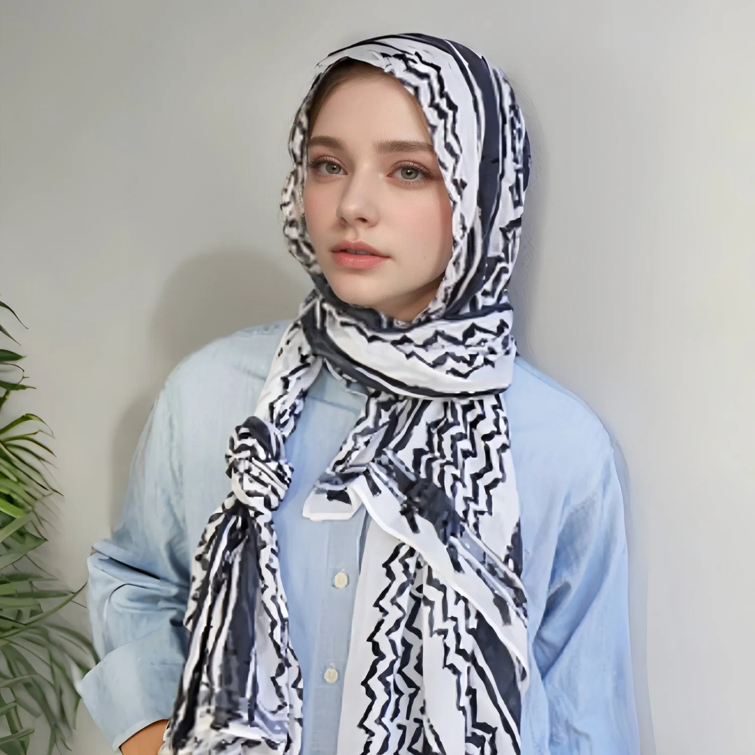 MYBD01   PRINTED MODAL COTTON  HIJAB