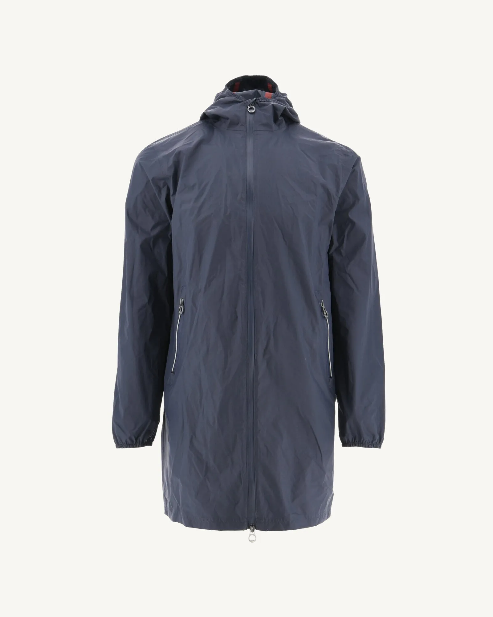 Navy Stockholm packable hooded jacket