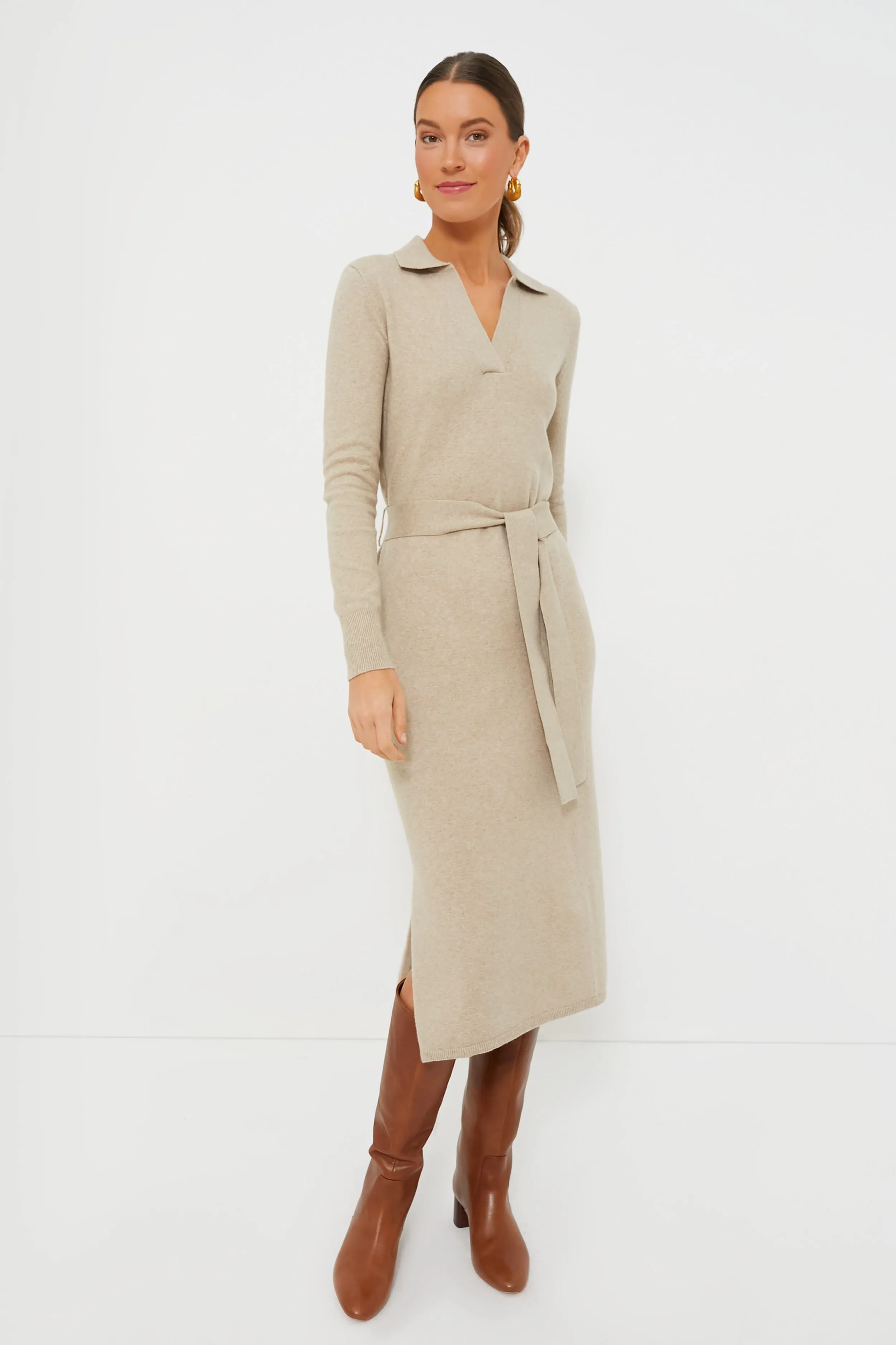 Oatmeal Heather Jackson Sweater Dress