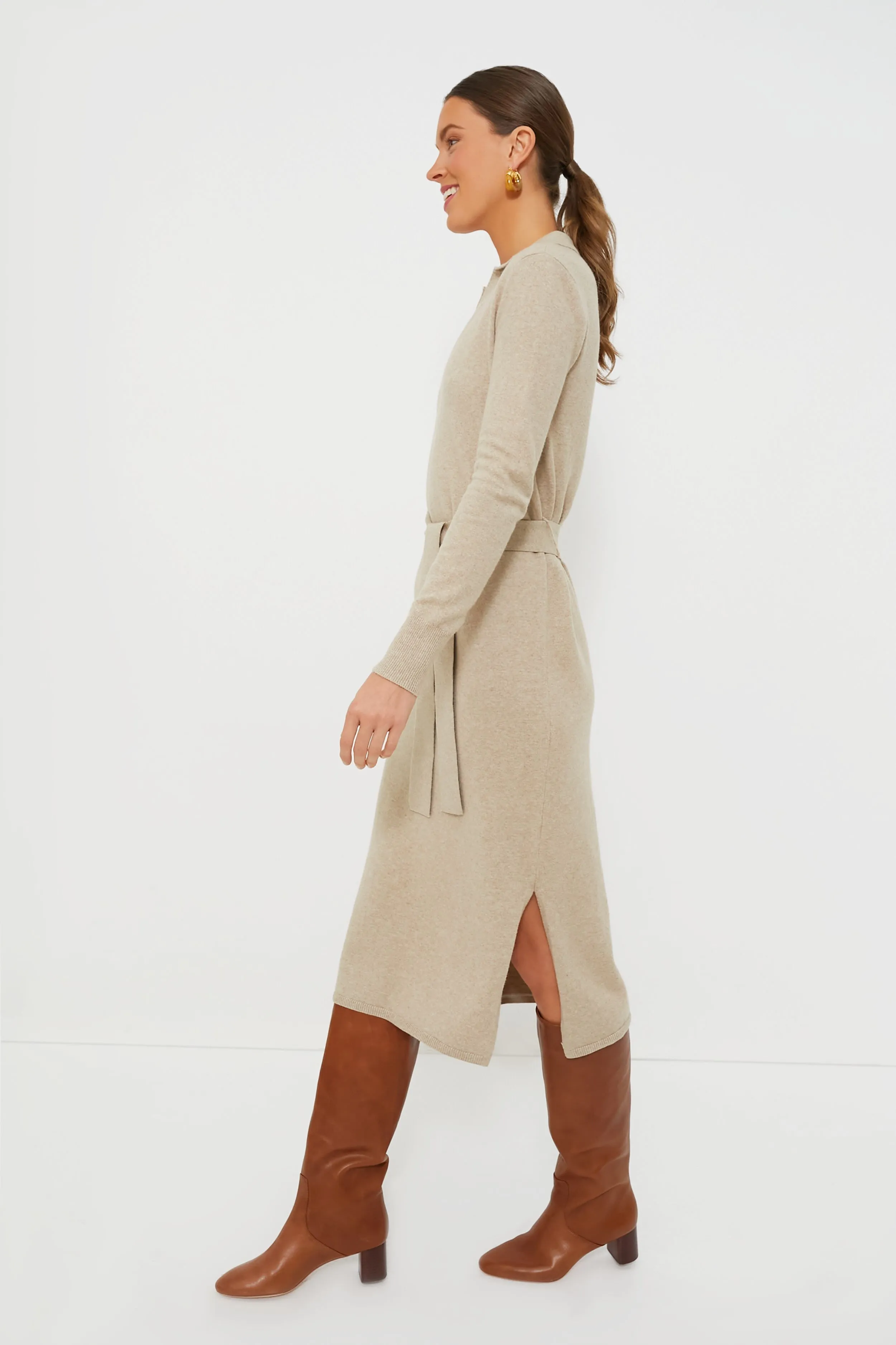 Oatmeal Heather Jackson Sweater Dress