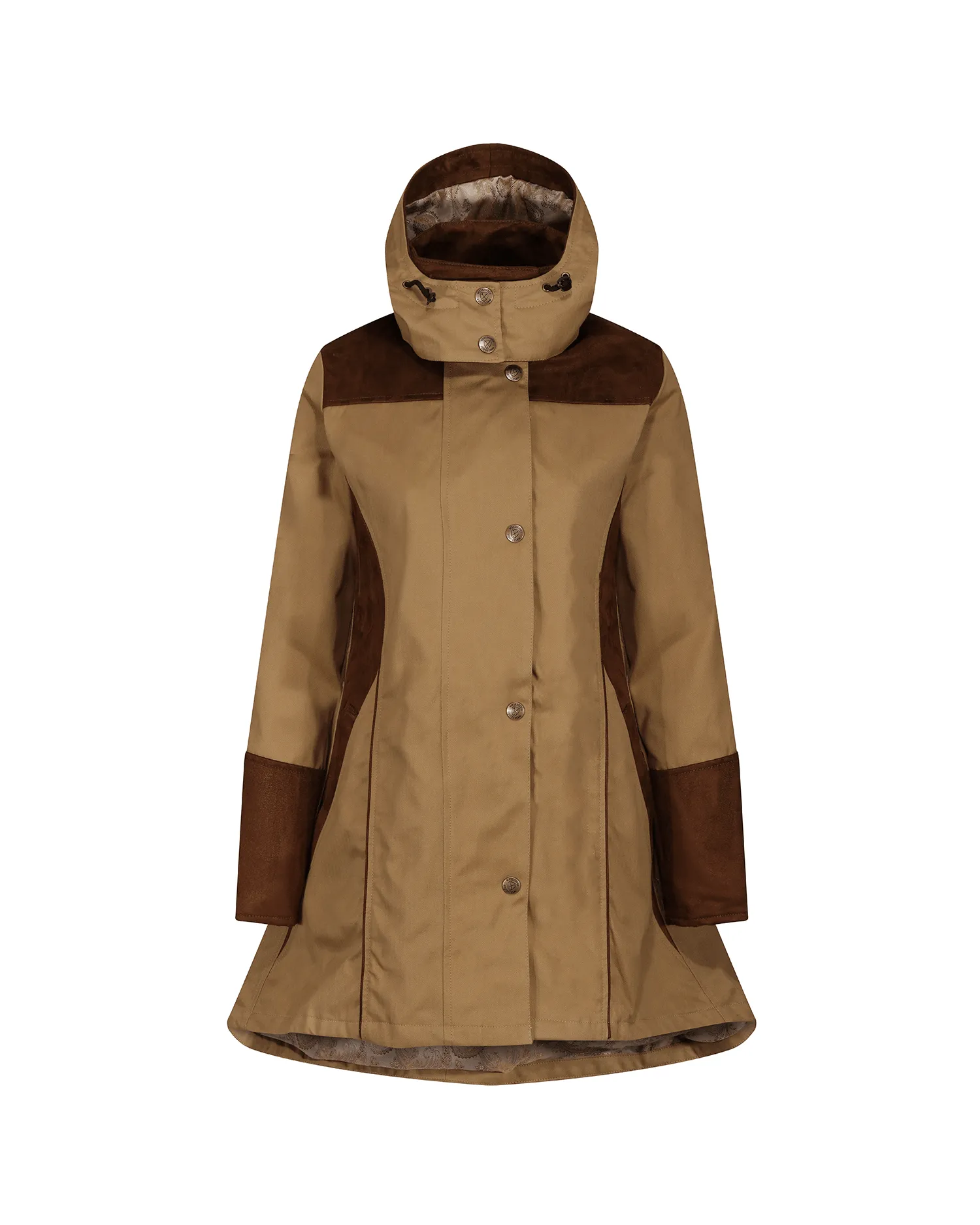 Odette Herringbone Waterproof Coat