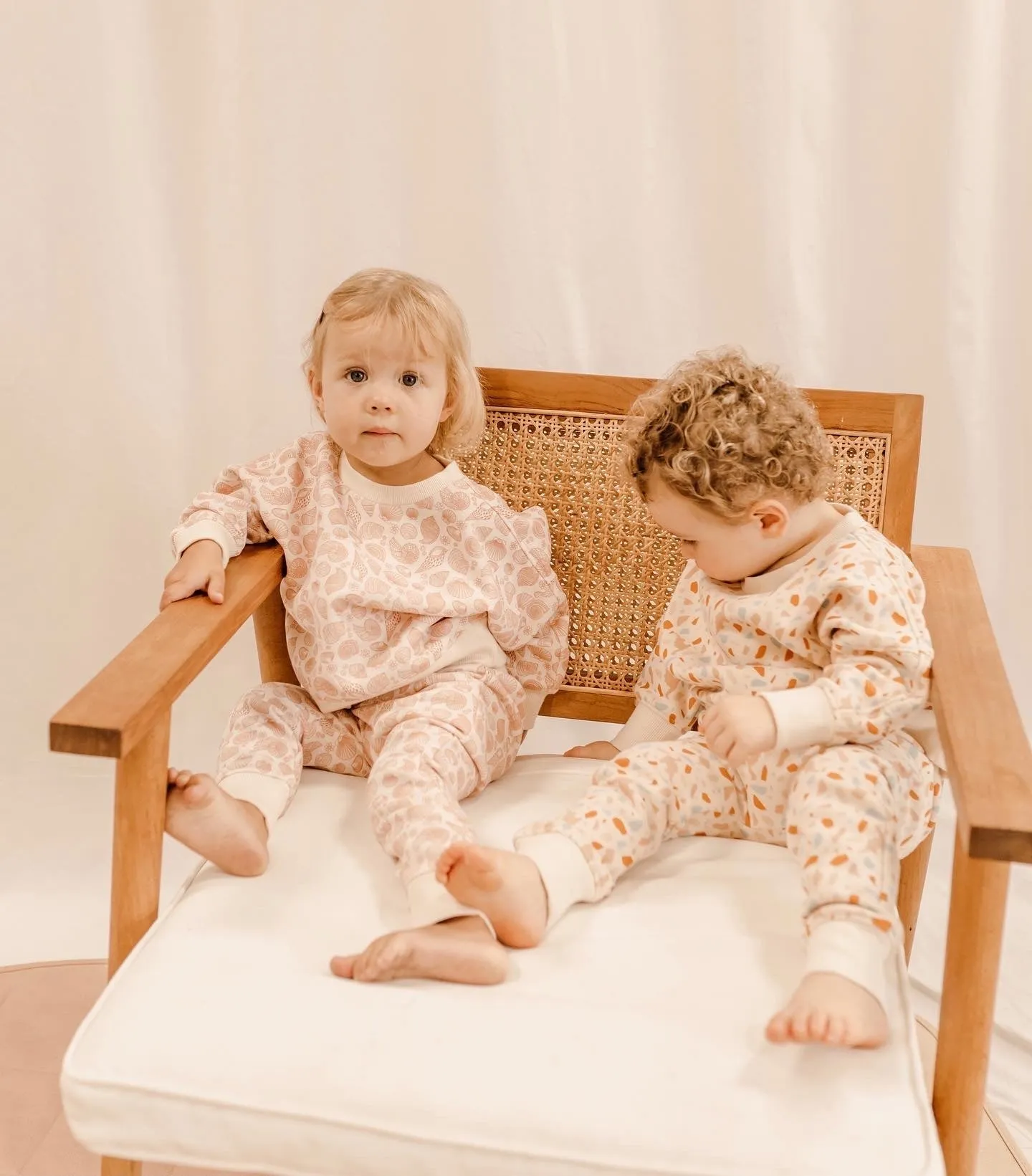 Organic Cotton Tracksuit Set- Pink Dust Seashell