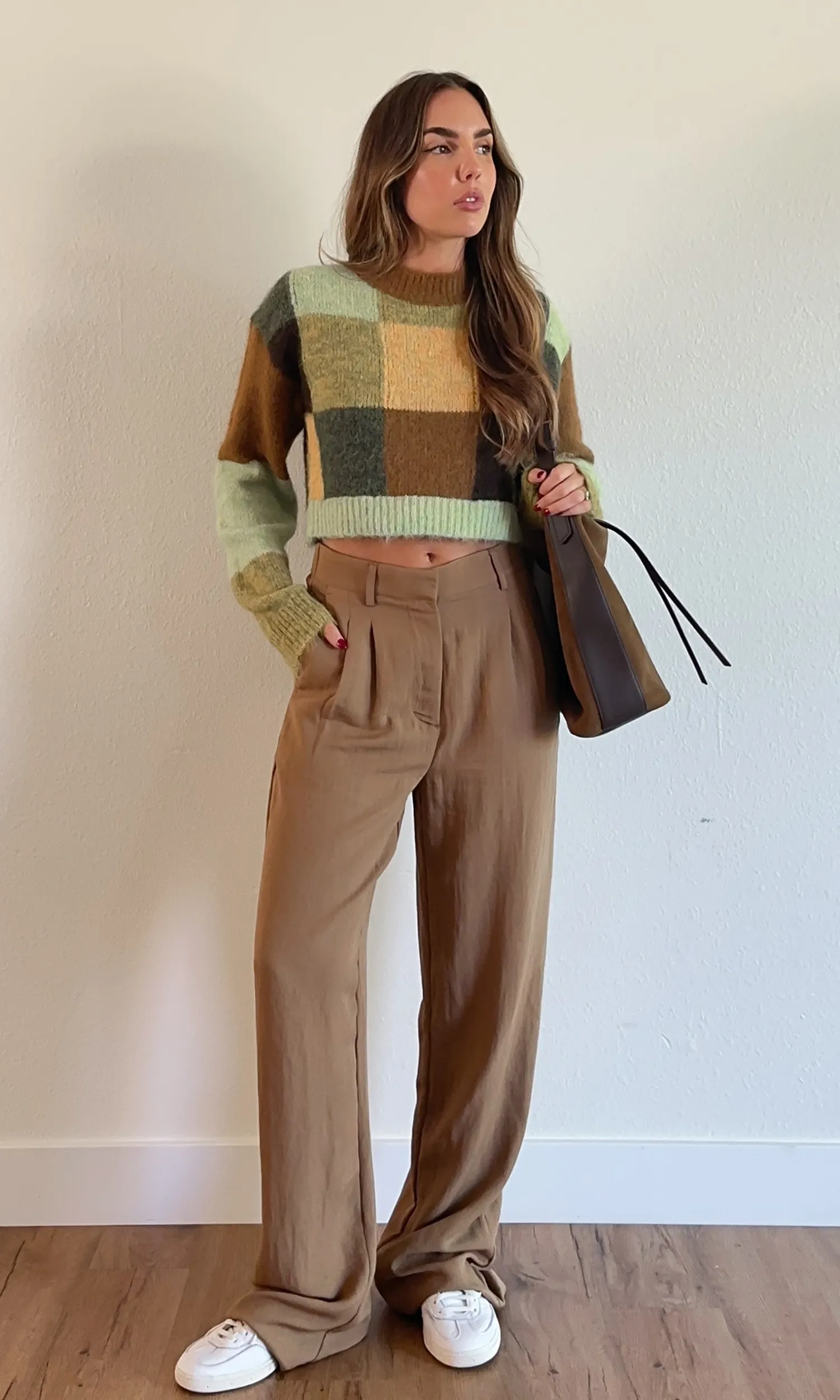 Patchwork Crop Sweater - FINAL SALE