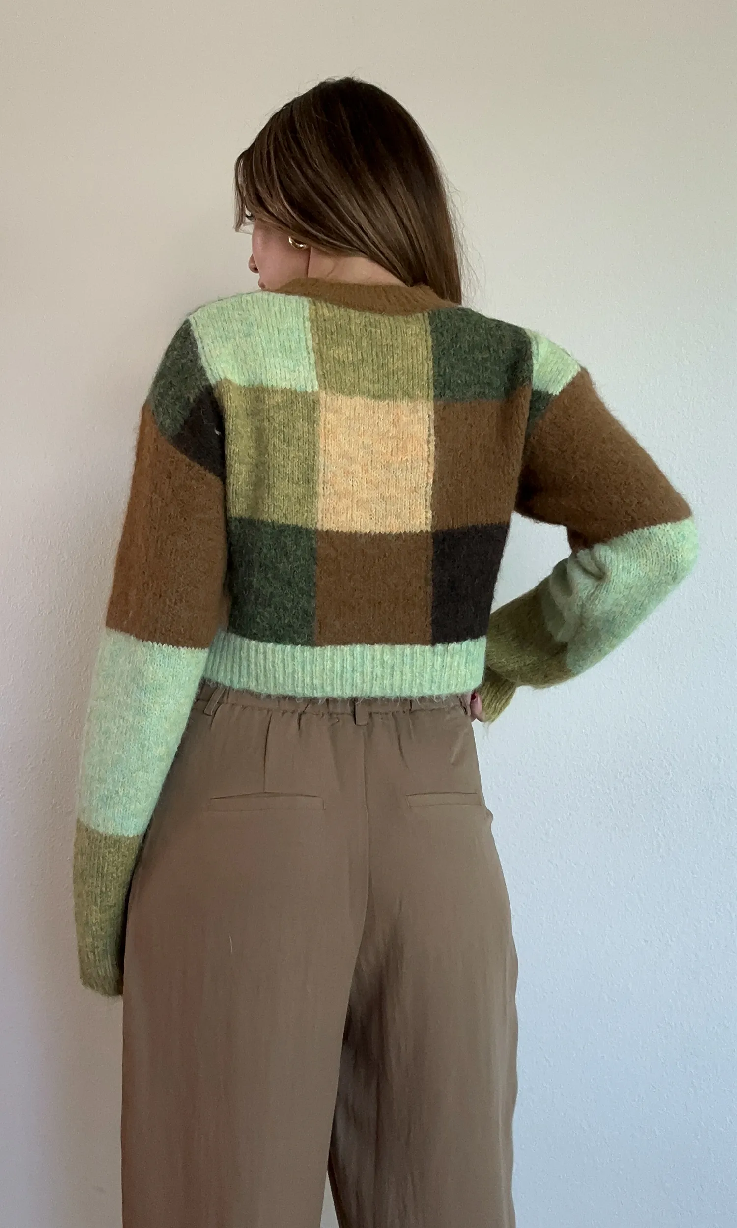 Patchwork Crop Sweater - FINAL SALE