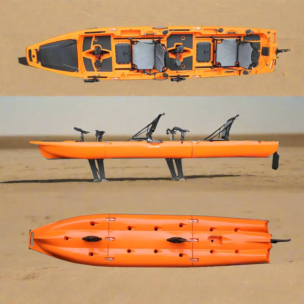 Pedal Pro Fish Modular - 4.2m Tandem Flap-Powered Fishing Kayak