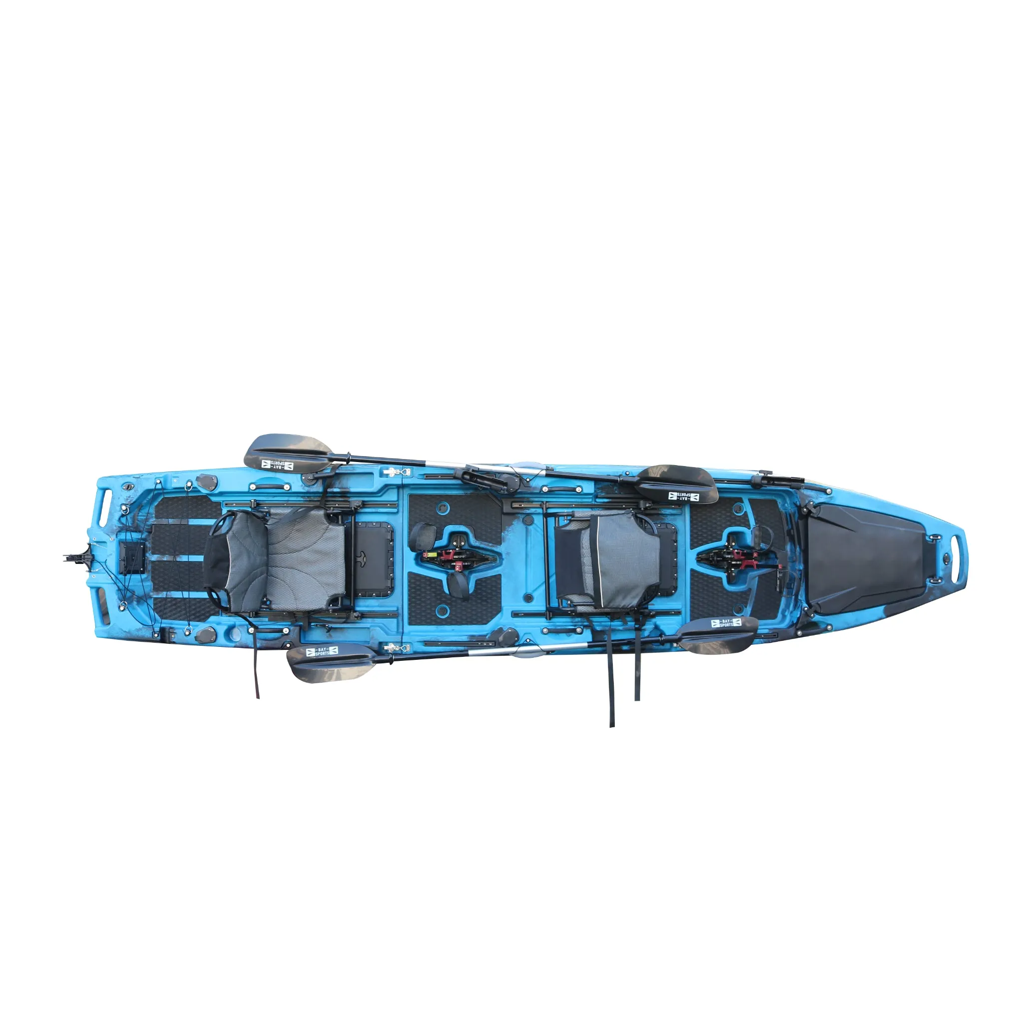 Pedal Pro Fish Modular - 4.2m Tandem Flap-Powered Fishing Kayak