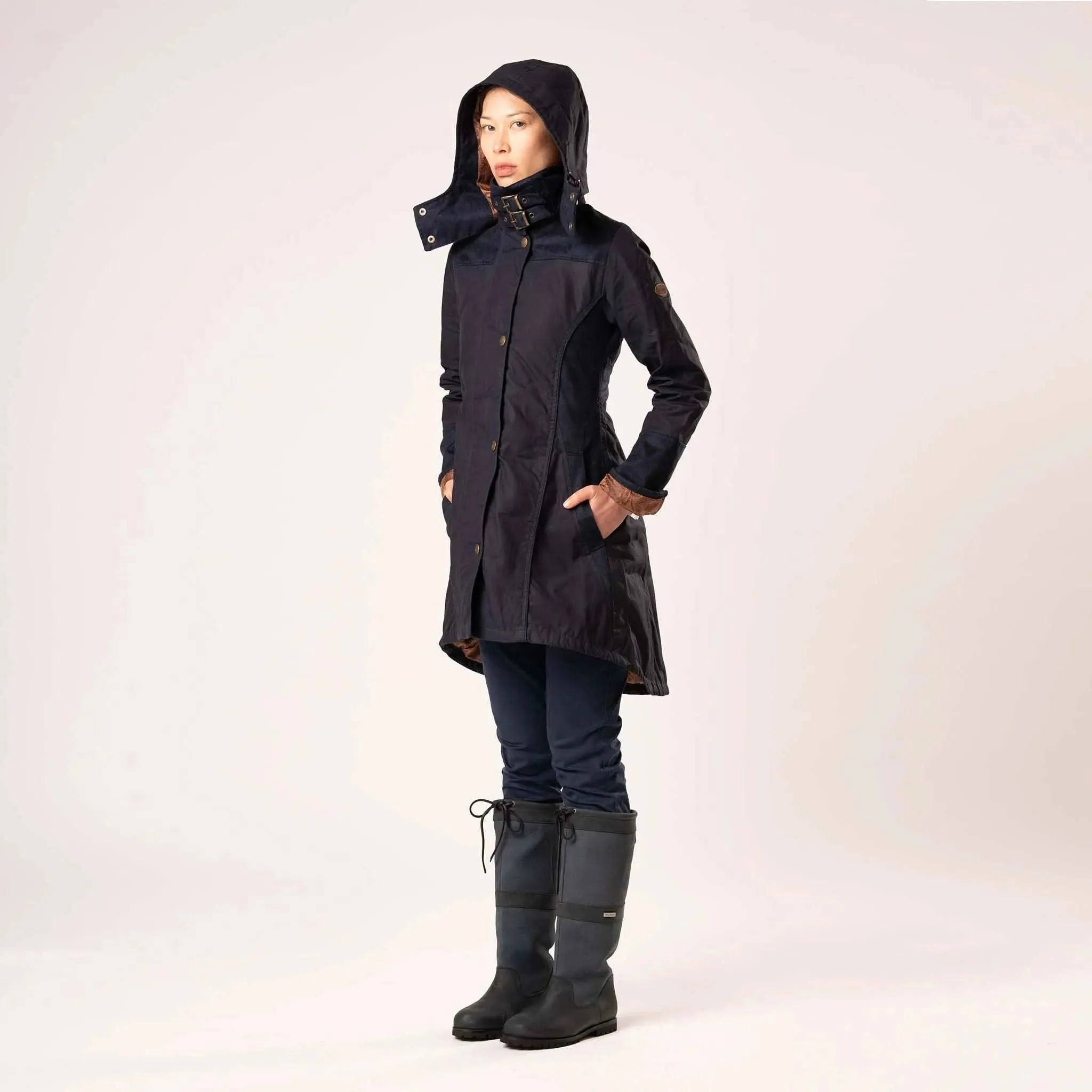 Perdita Navy Waterproof Coat