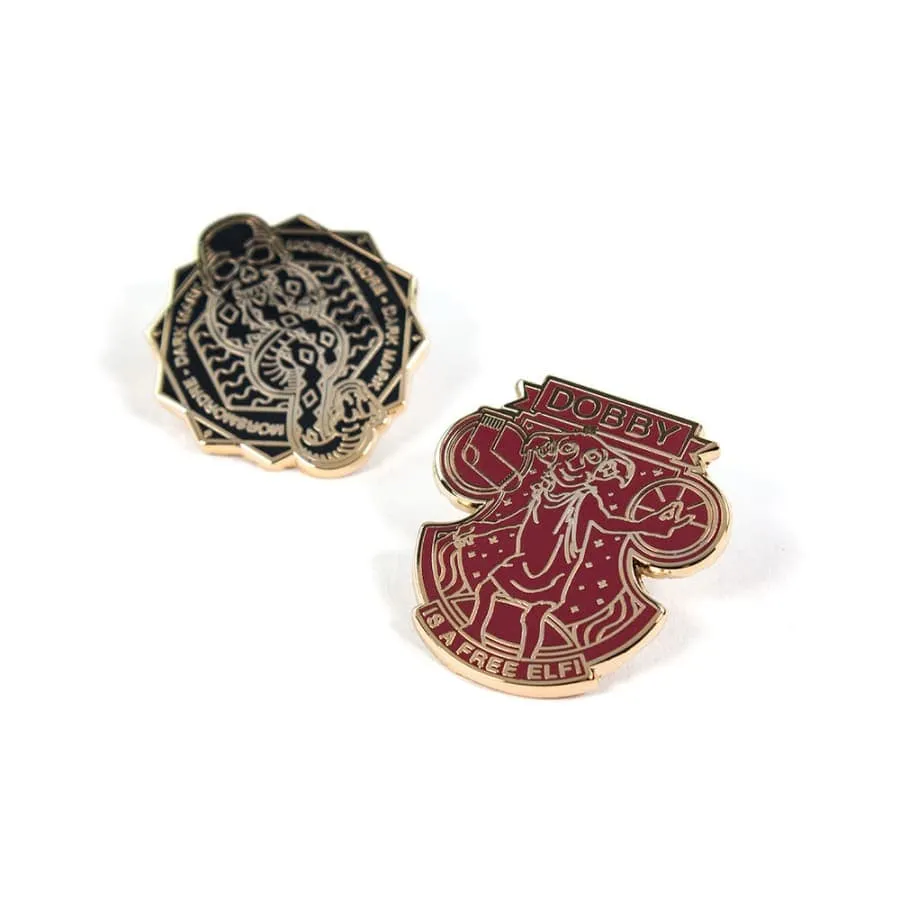 Pin Kings Harry Potter Enamel Pin Badge Set 1.3 - Dark Mark & Dobby