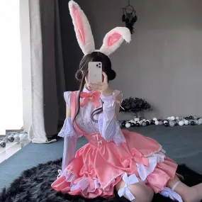 Pink Bunny Maiden Cosplay Set