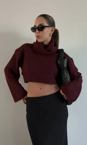 Pour Me Crop Sweater - FINAL SALE