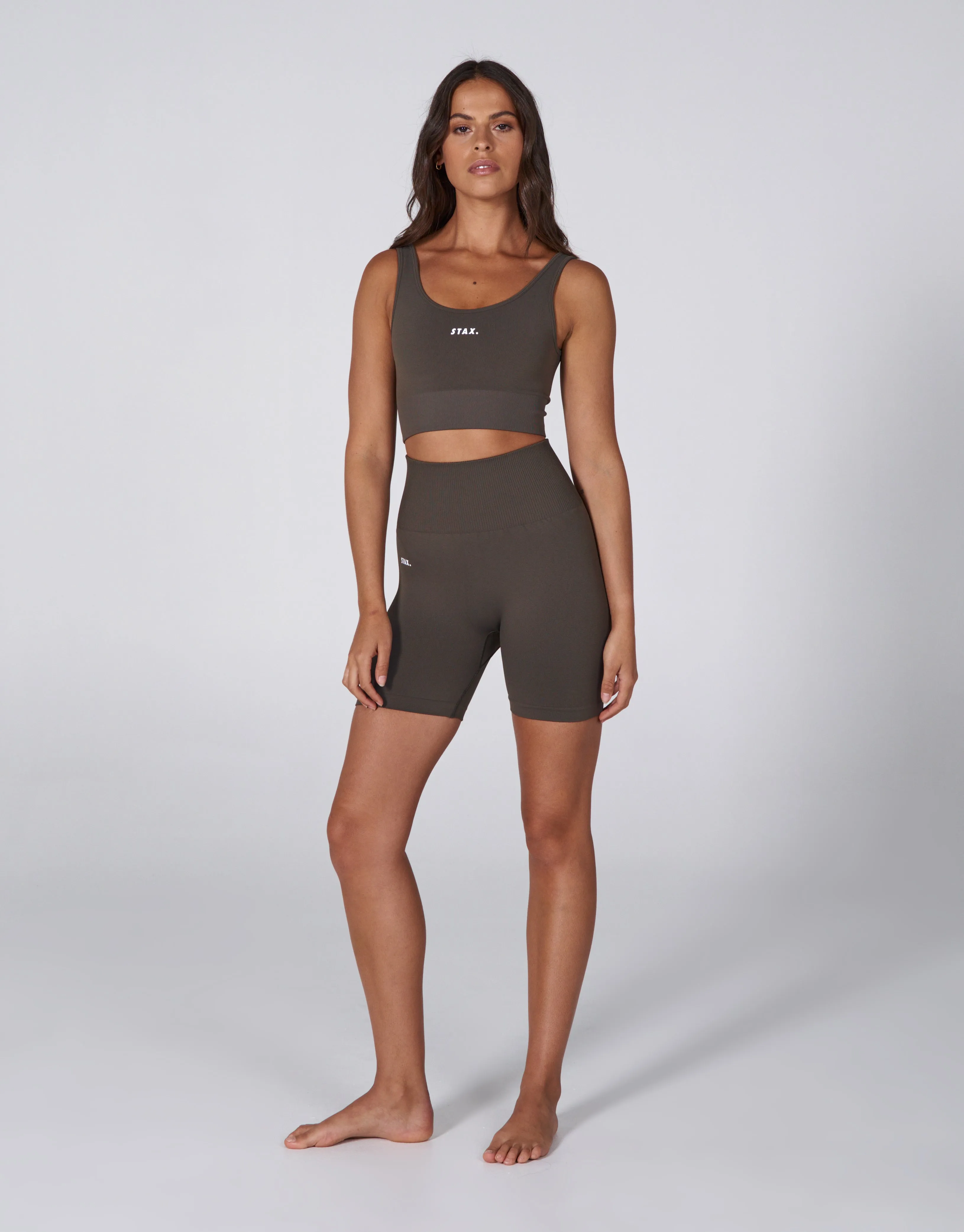 Premium Seamless Favourites Midi Bike Shorts - Dovetail