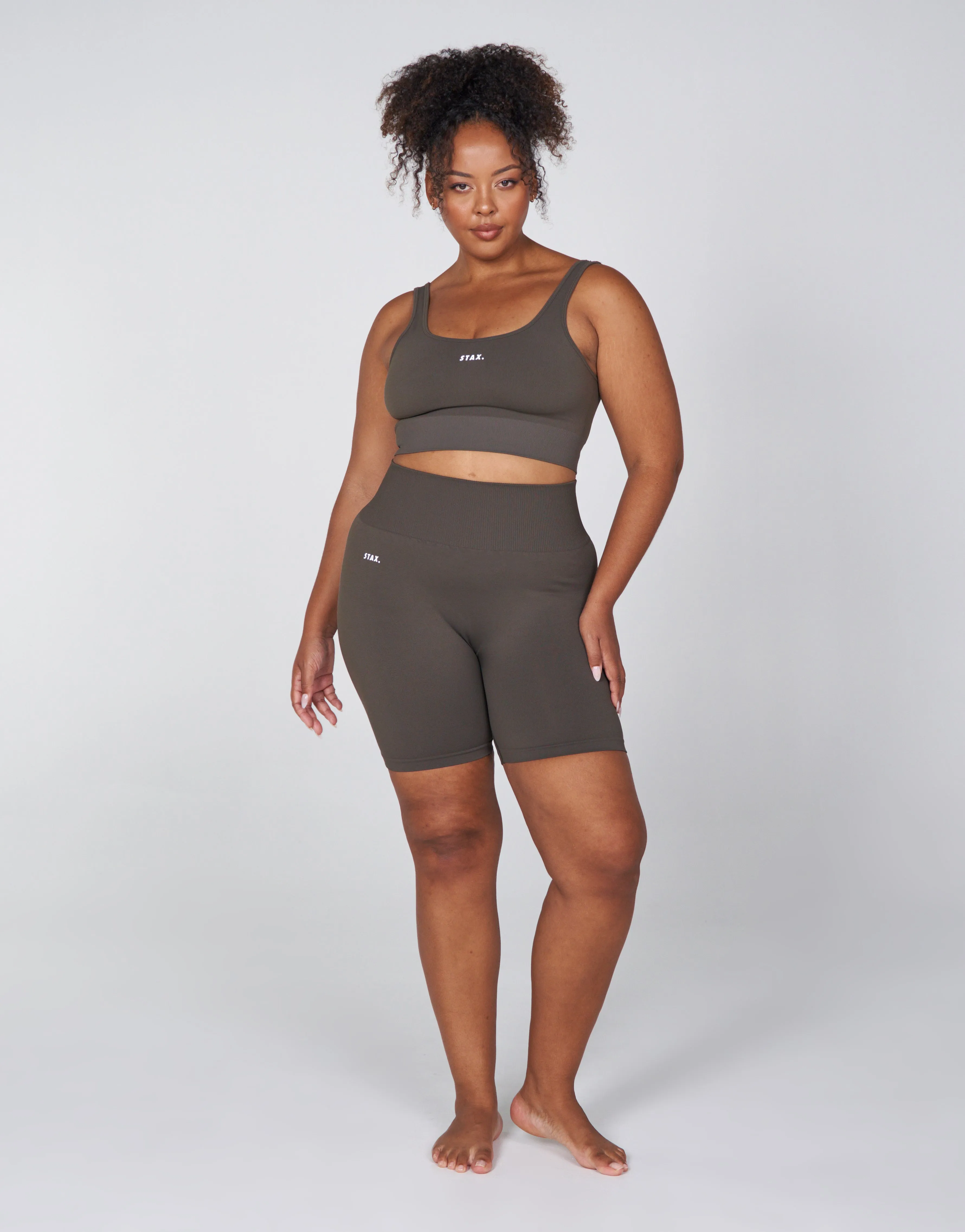 Premium Seamless Favourites Midi Bike Shorts - Dovetail