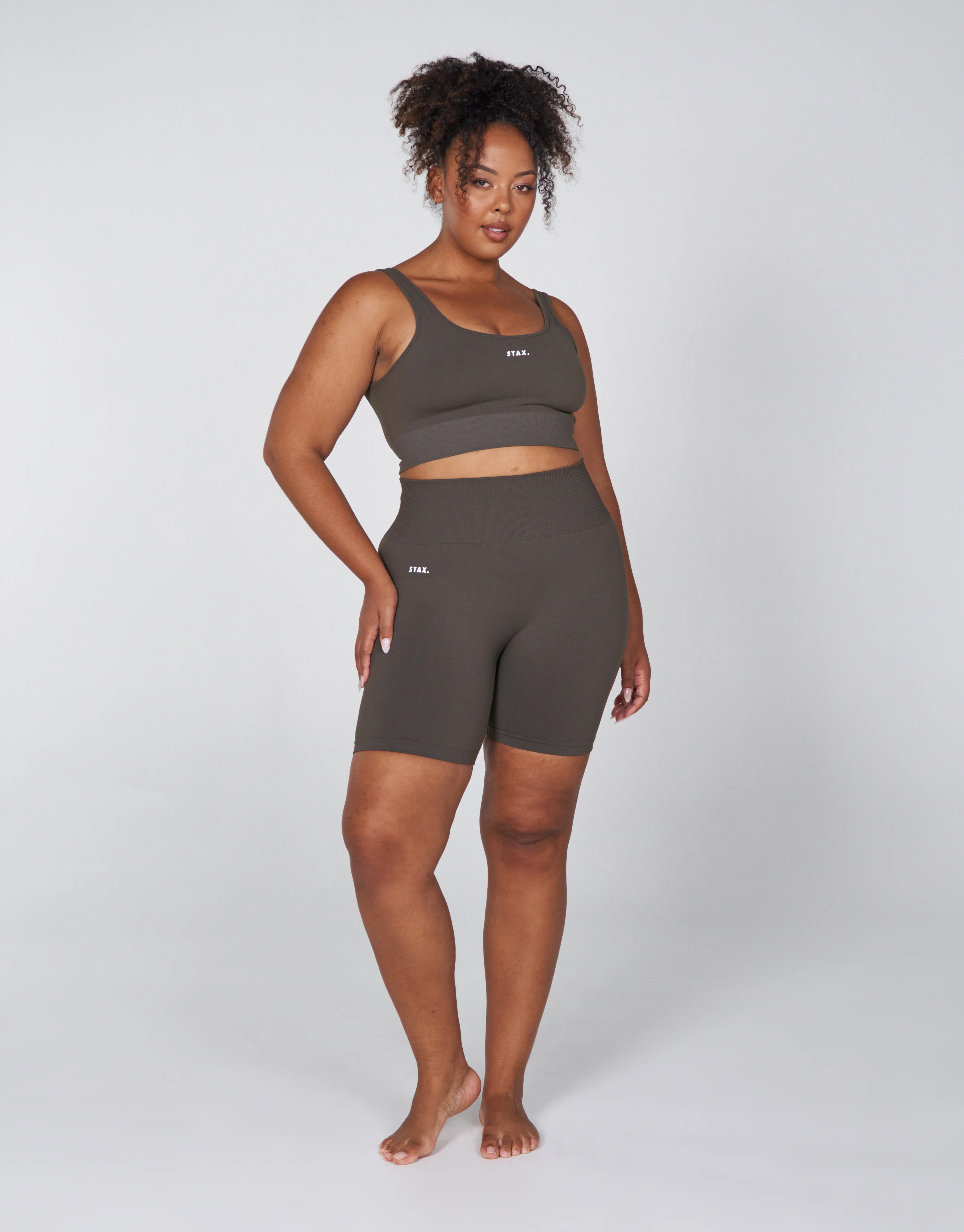 Premium Seamless Favourites Midi Bike Shorts - Dovetail