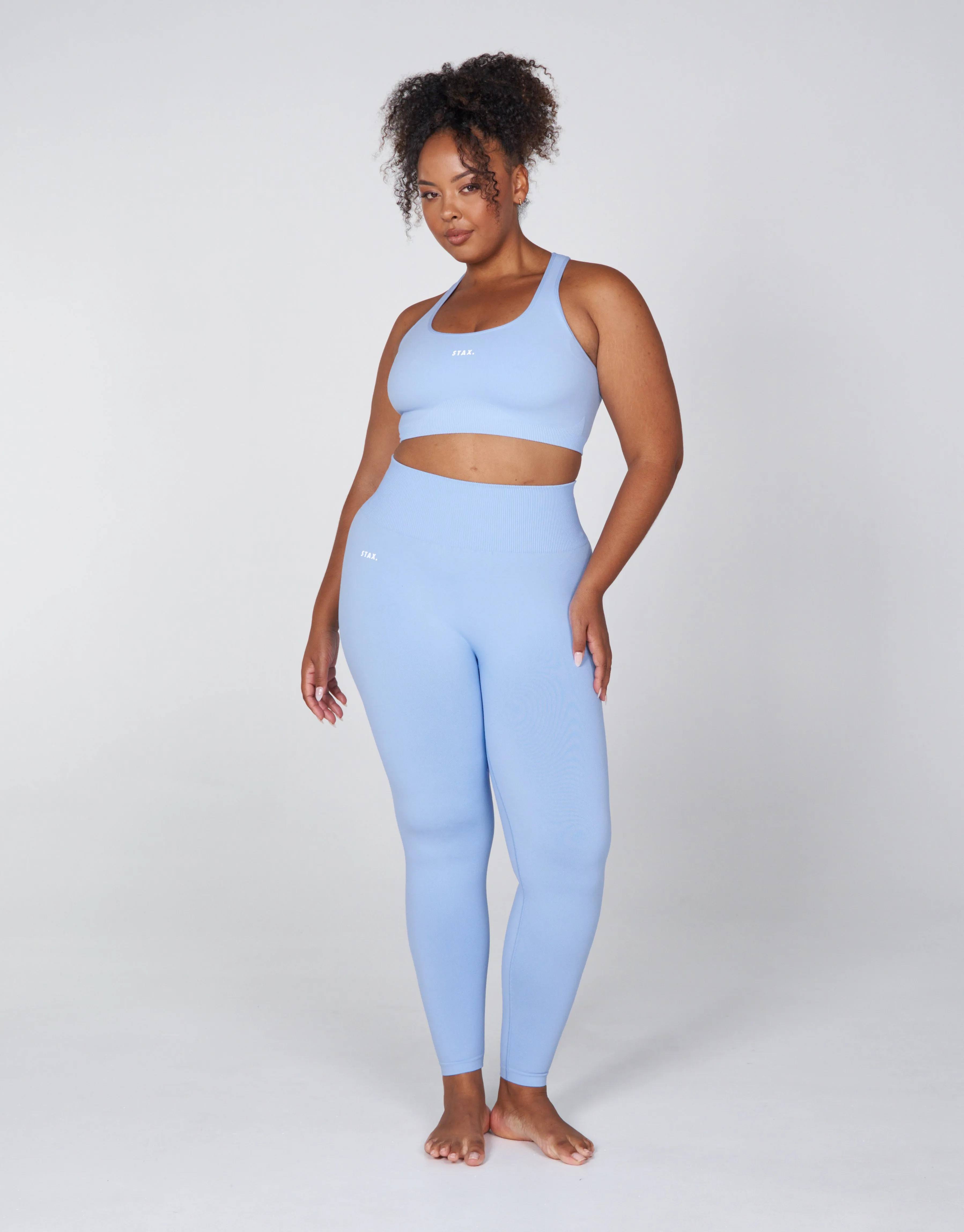 Premium Seamless Favourites Tights - Baby Blue