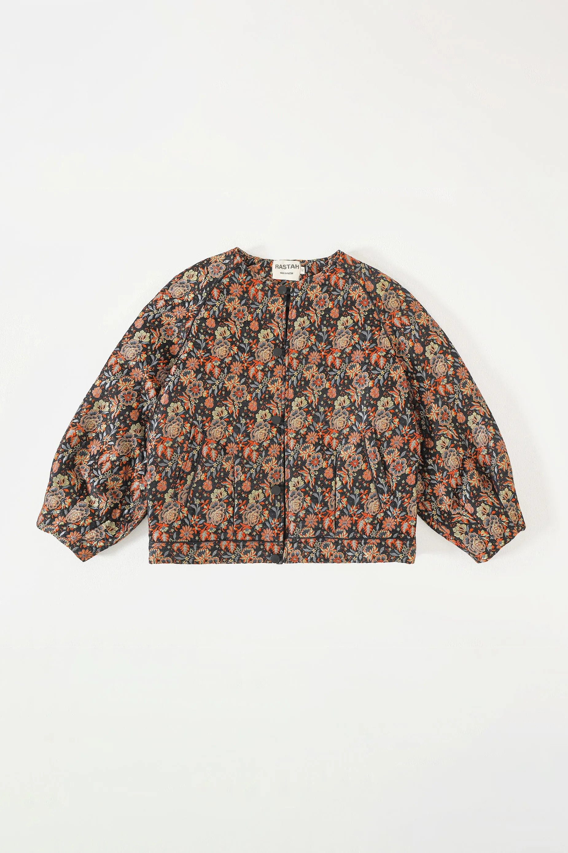 "RAJ" SILK JAMAWAR OVERSIZED BOMBER