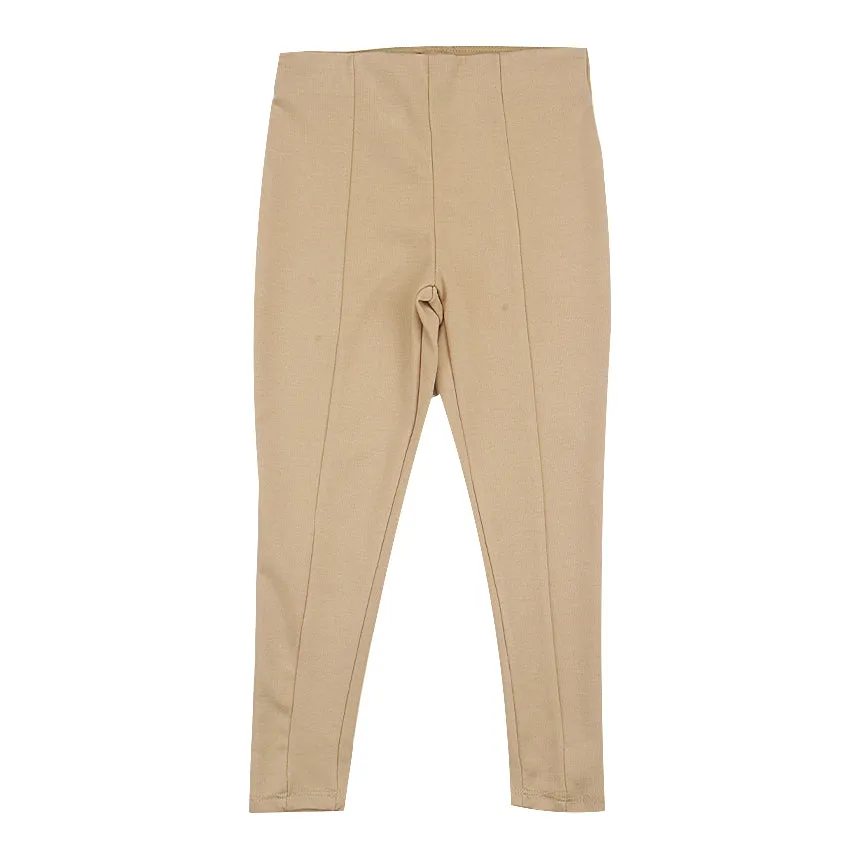 REDTAG Beige Leggings for Girls