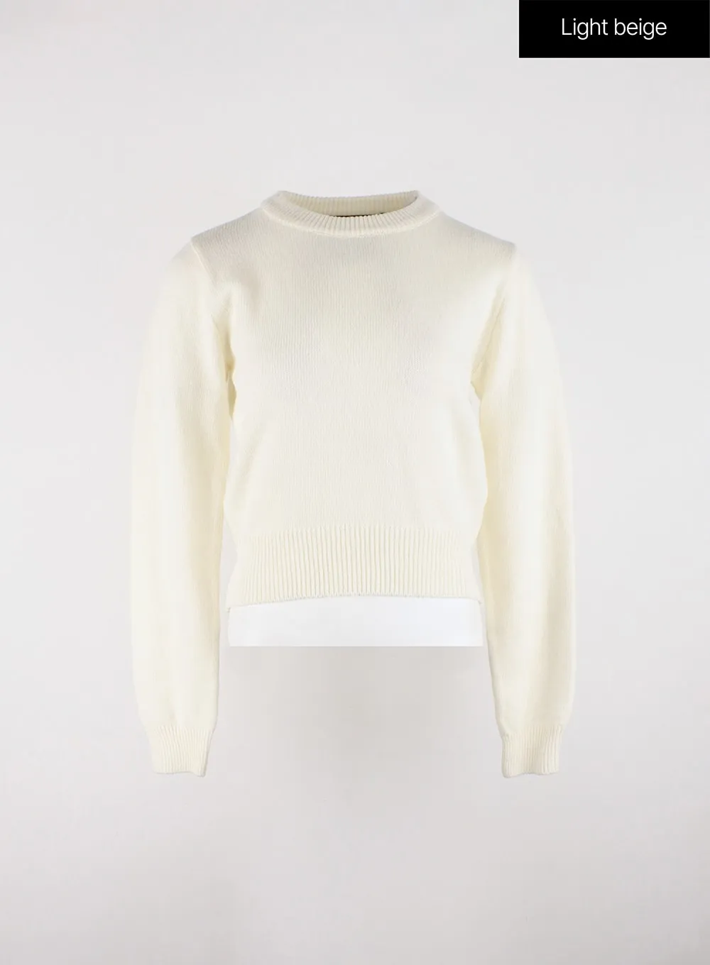 Round Neck Crop Knit Sweater OD326