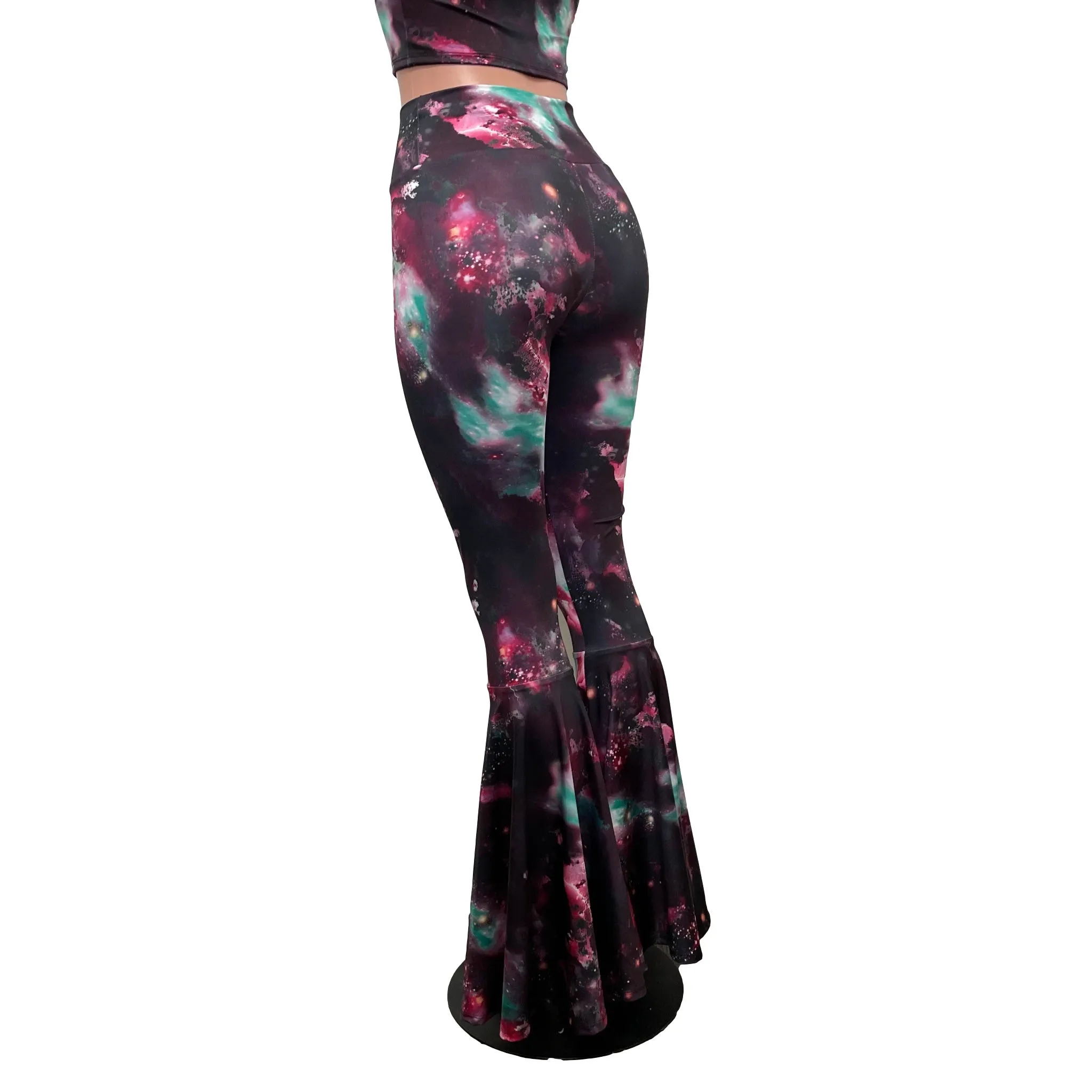 SALE - New Galaxy Spandex Bell Bottom Flares - High Waisted