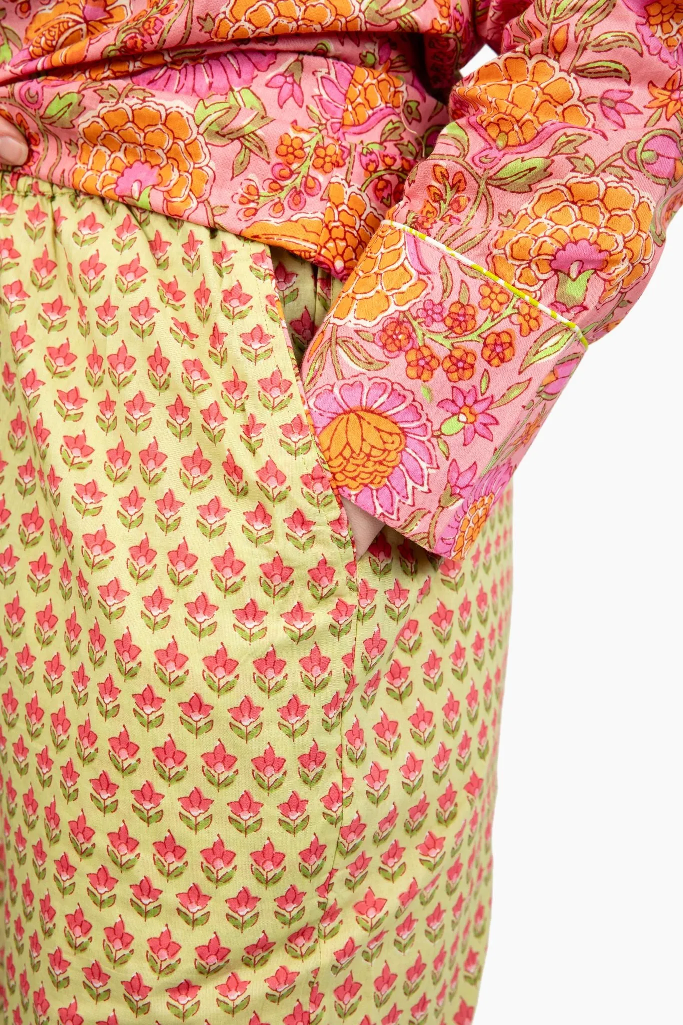 Shanti PJ Set | Exclusive Limited Edition | Tangerine Garden