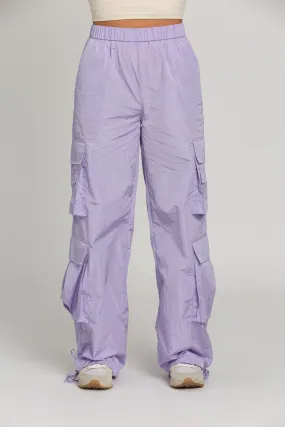 Shiny Purple Parachute Pants