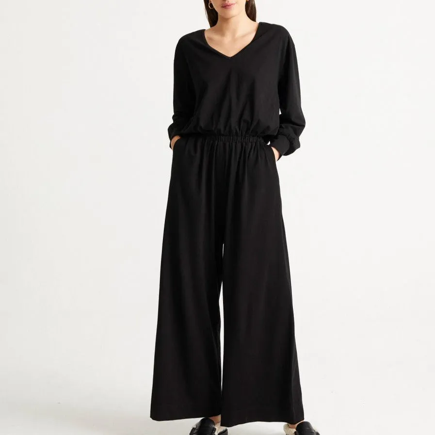 SONATA Jumpsuit Black Organic Cotton