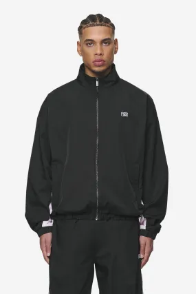 Stow Boxy Track Jacket Black Bubblegum