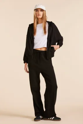 STRAIGHT LEG HIGH WAIST SWEATPANT