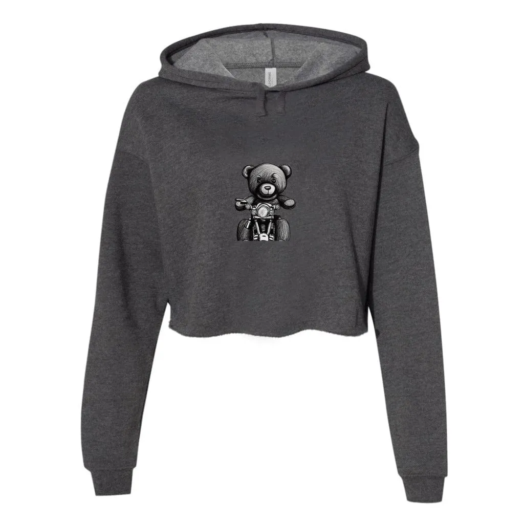 Teddy Ride Women's Cropped Fleece Hoodie