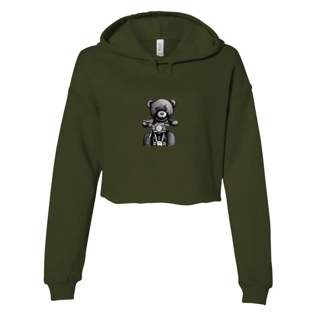 Teddy Ride Women's Cropped Fleece Hoodie