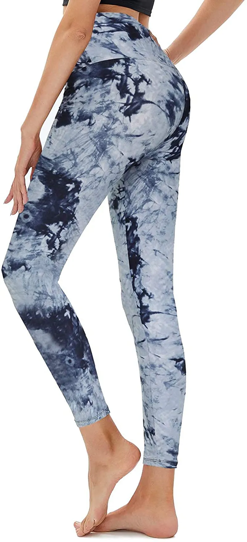 TNNZEET High Waisted Pattern Leggings for Women - Buttery Soft Tummy Control Printed Pants for Workout Yoga