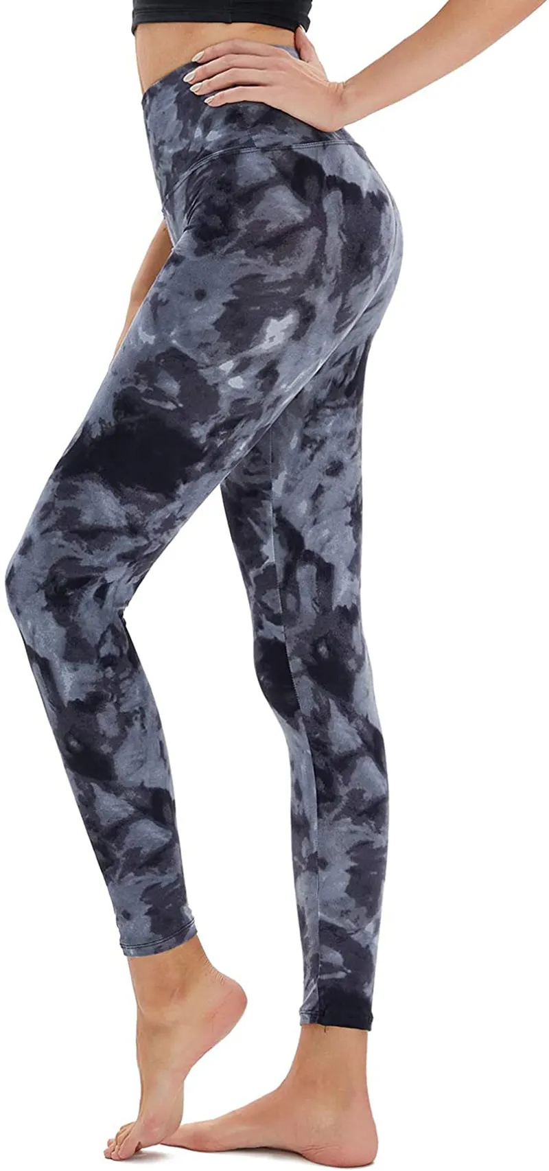 TNNZEET High Waisted Pattern Leggings for Women - Buttery Soft Tummy Control Printed Pants for Workout Yoga