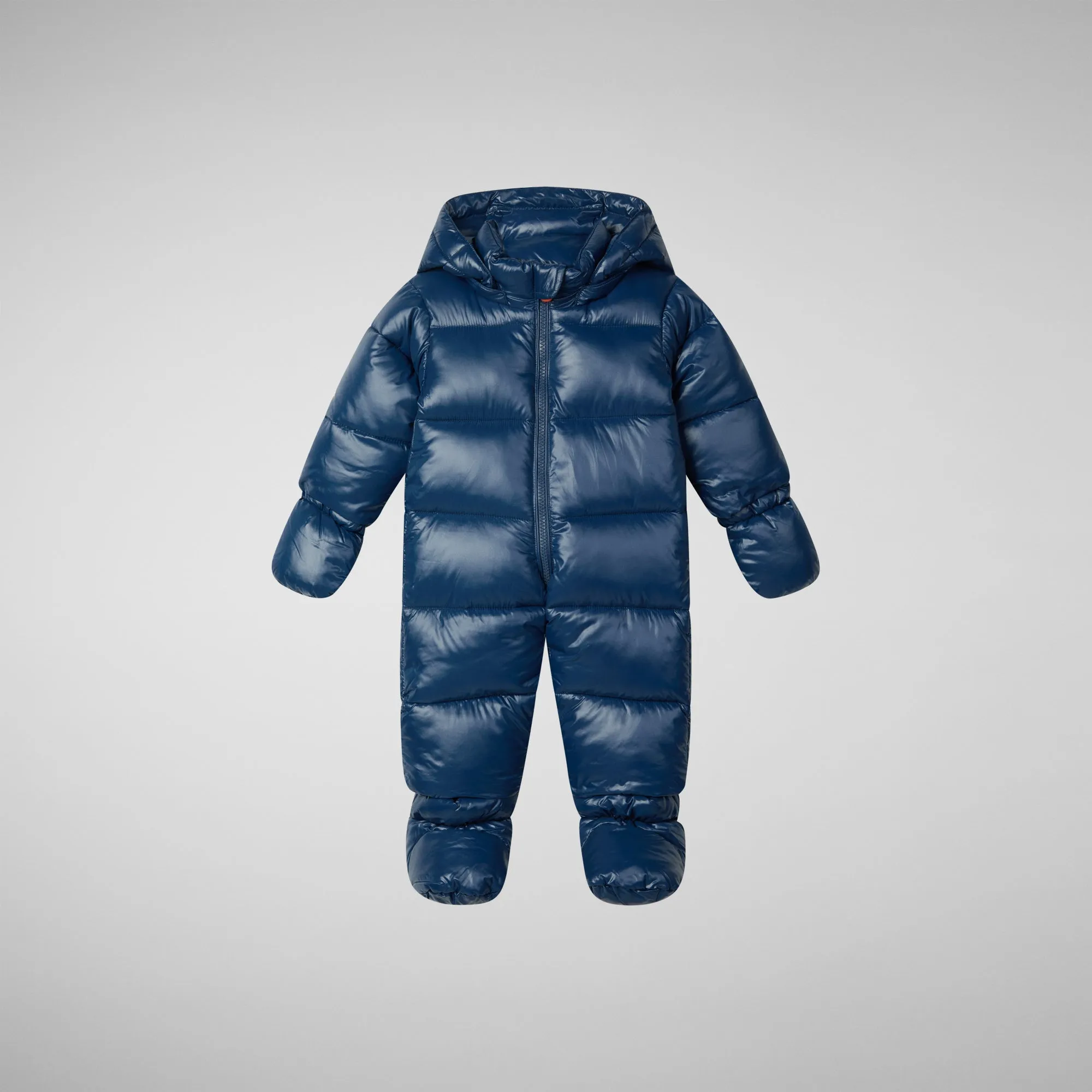 Unisex kids' hooded jumpsuit Shell in ink blue