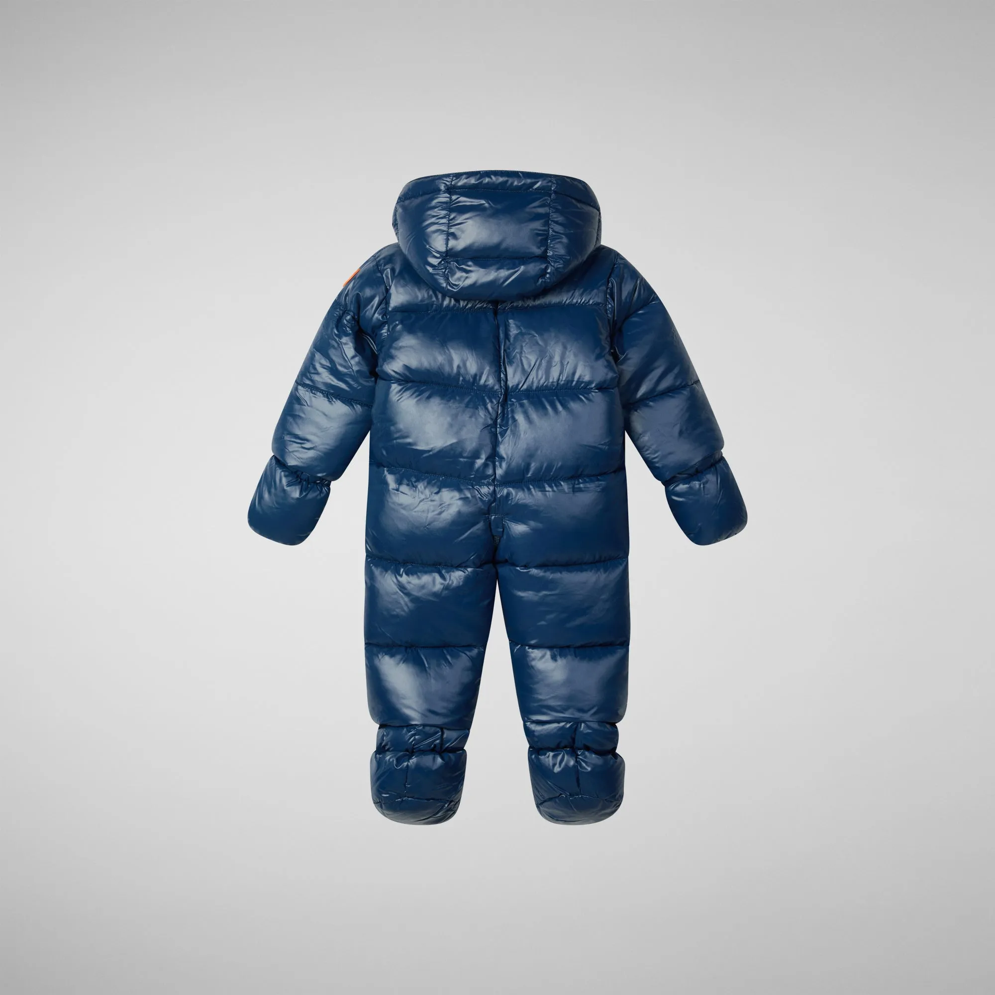 Unisex kids' hooded jumpsuit Shell in ink blue