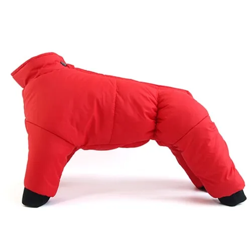 Warm Waterproof Winter Dog Coat Snowsuit