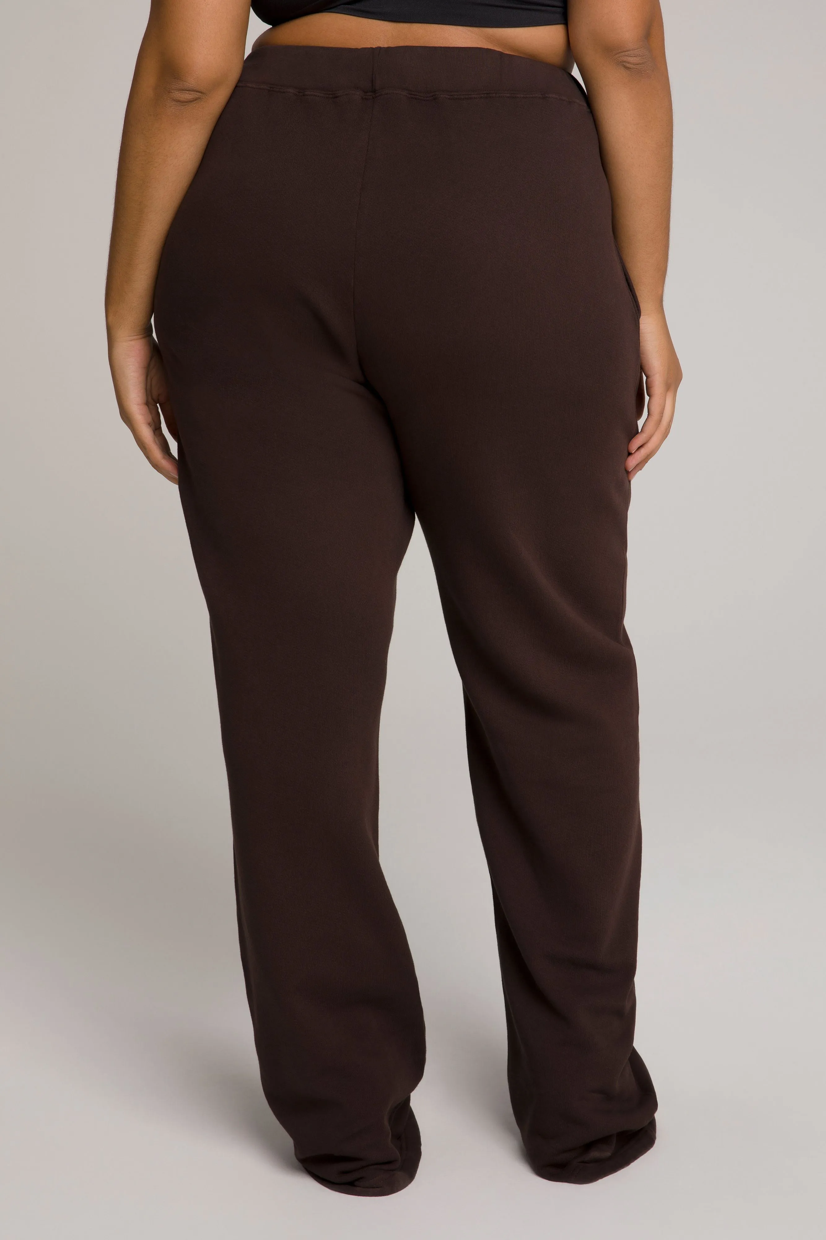 WIDE LEG SWEATPANTS | COFFEE001