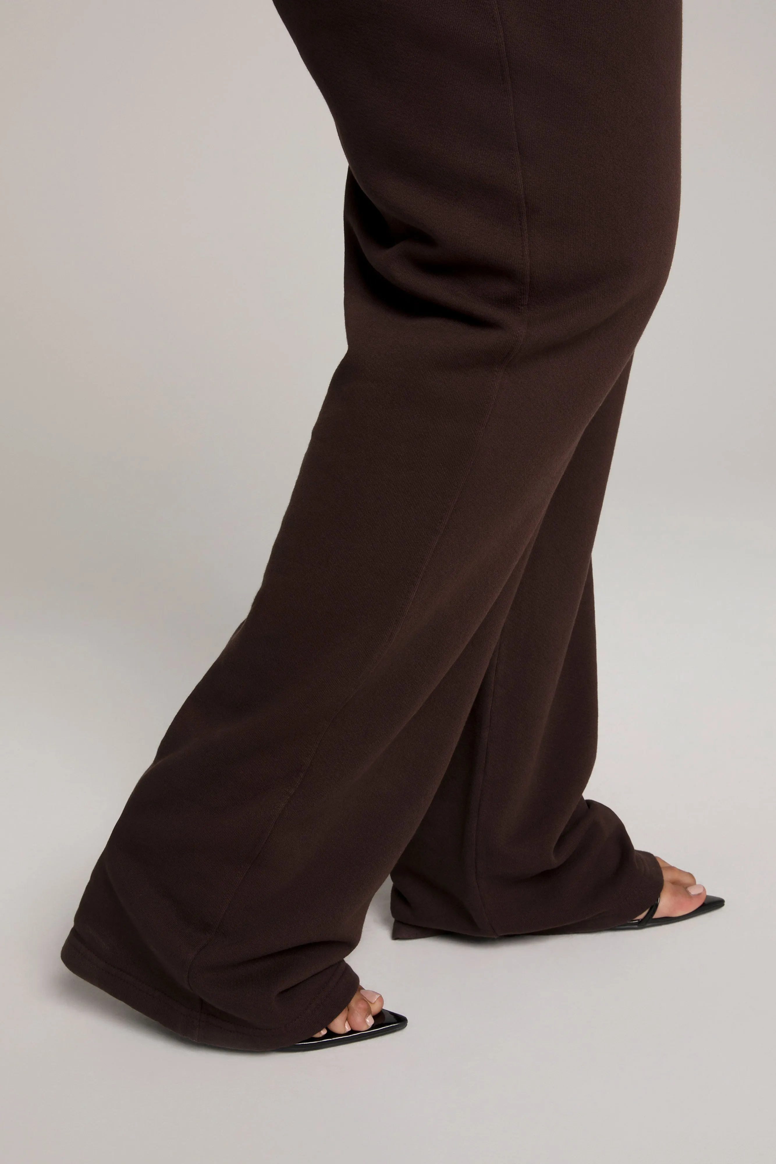 WIDE LEG SWEATPANTS | COFFEE001