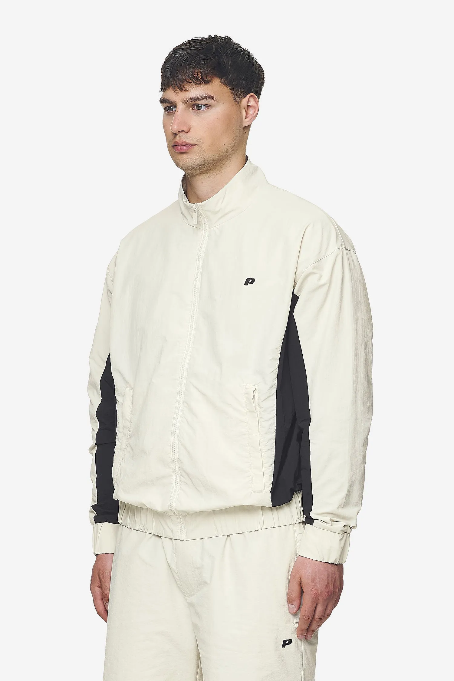 Wolsey Track Jacket Salty Cream Black