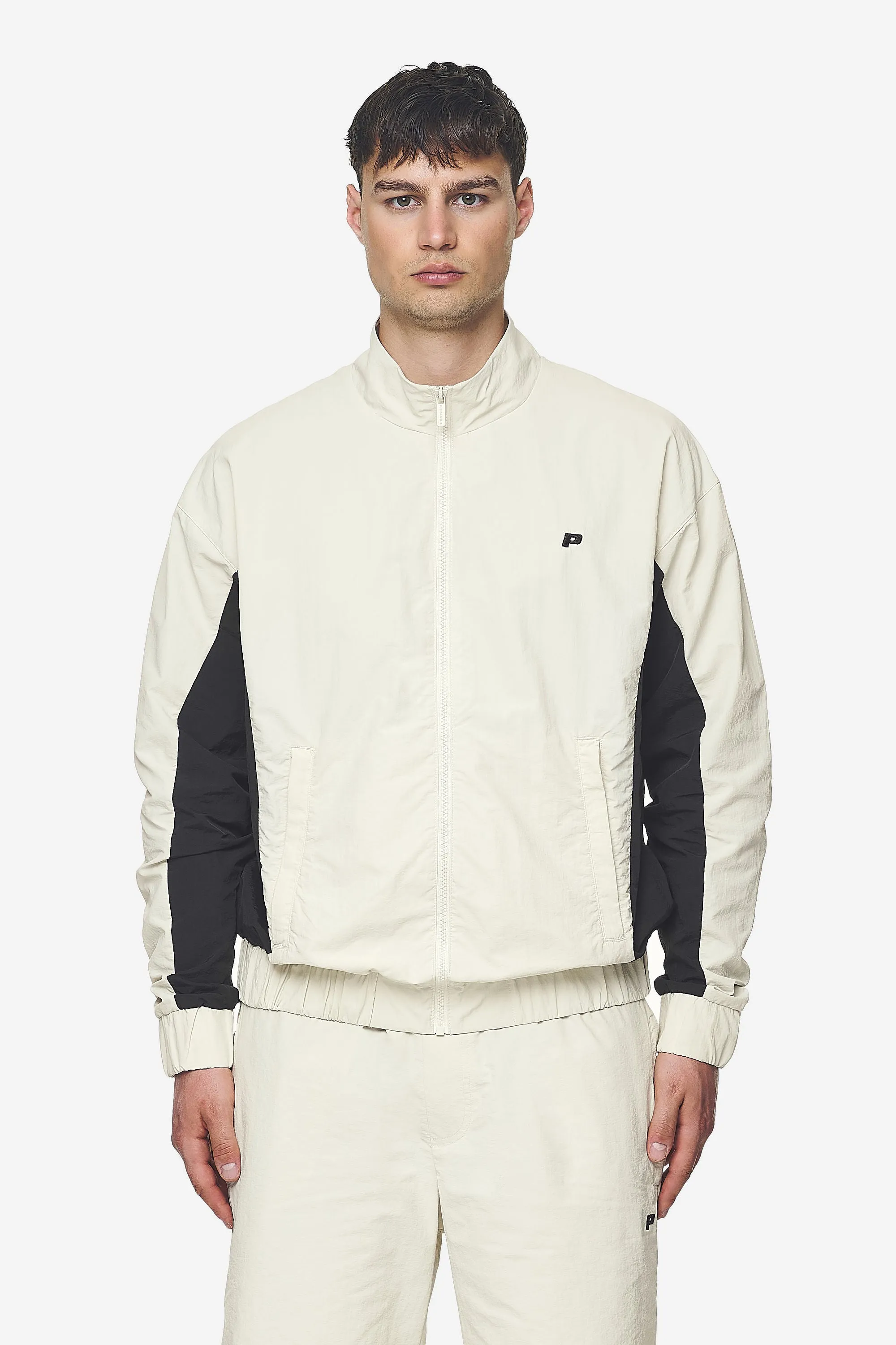 Wolsey Track Jacket Salty Cream Black