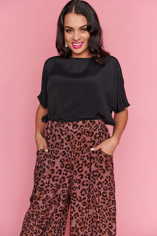 Xane Chocolate Leopard Pants