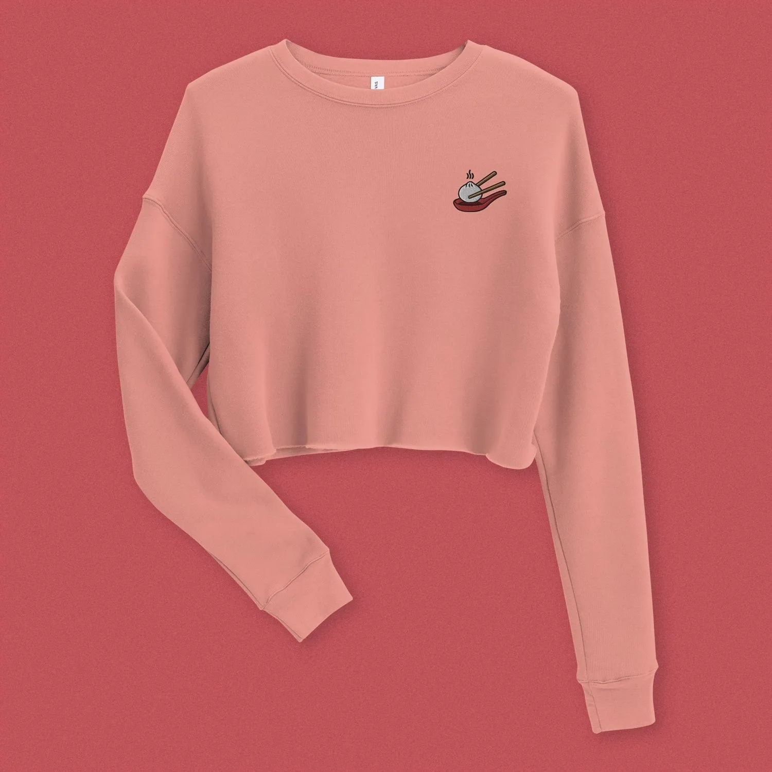 Xiao Long Bao Embroidered Crop Sweatshirt